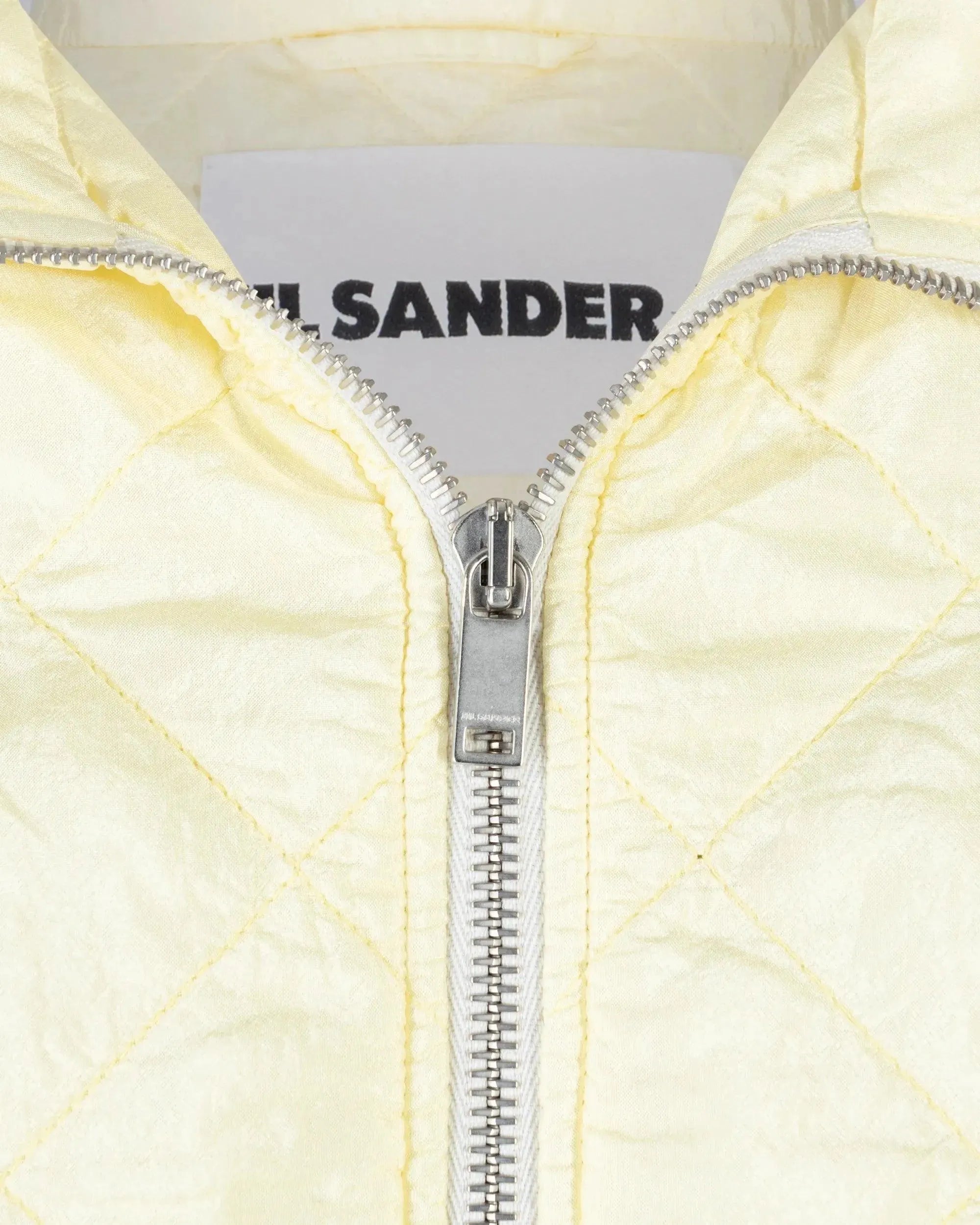 Quilted Silk And Nylon Jacket - DIHSAN