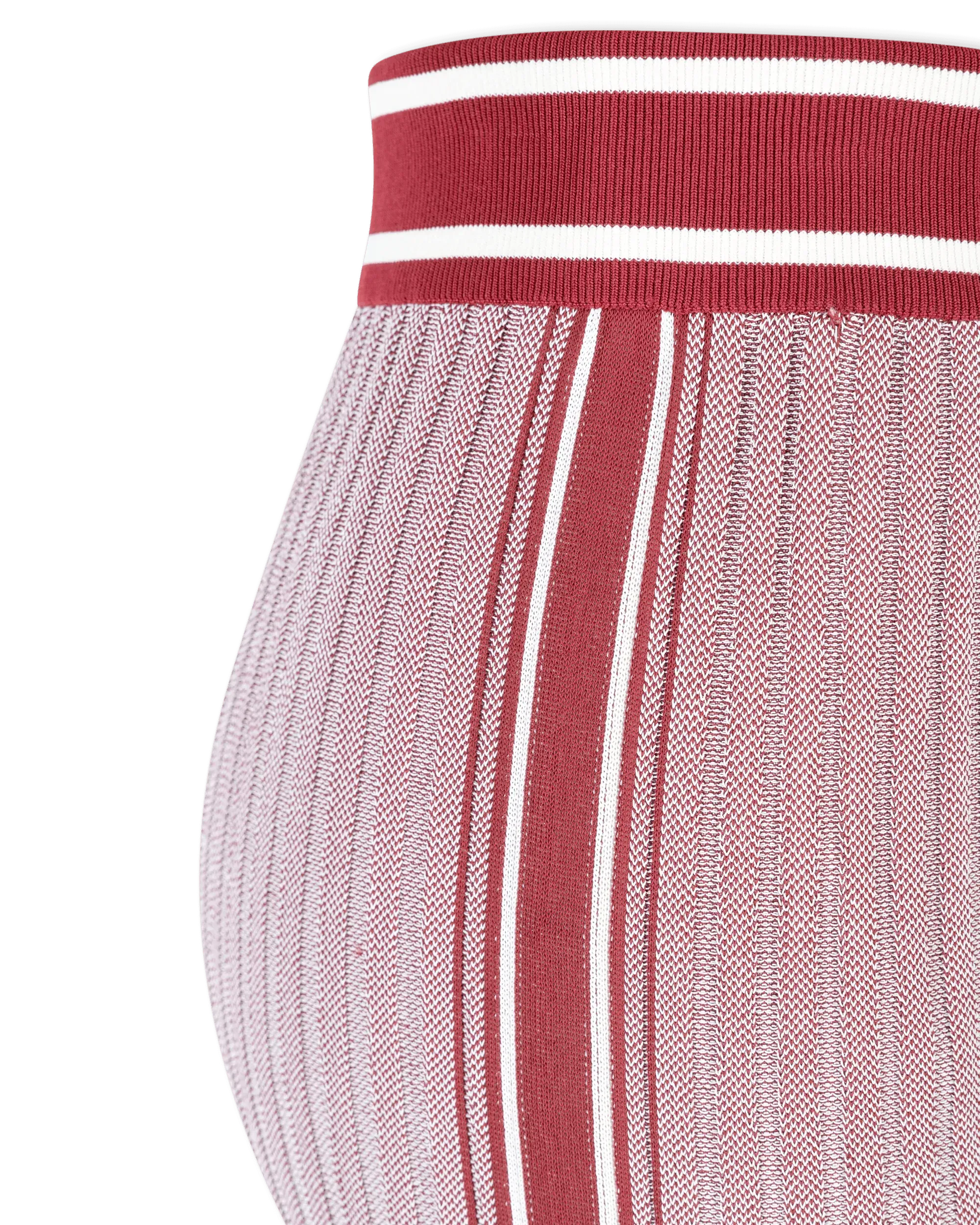 Ribbed Knit Flared Pants - DIHSAN