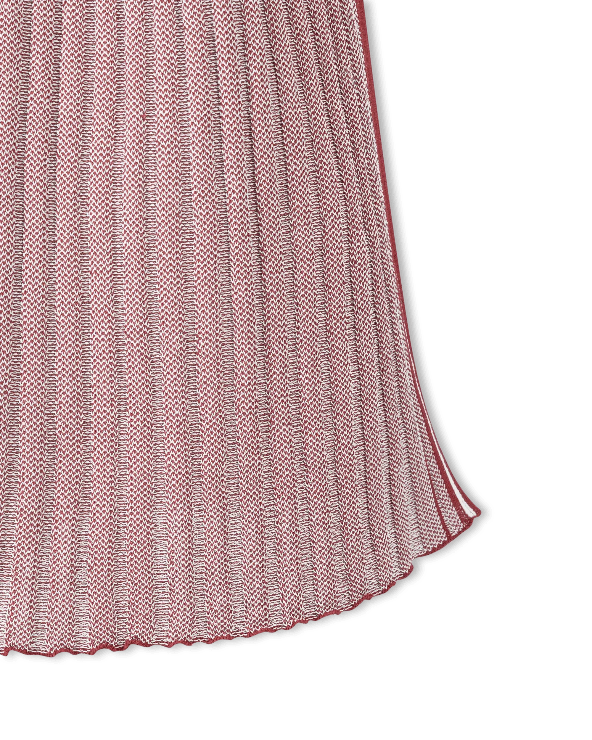Ribbed Knit Flared Pants - DIHSAN