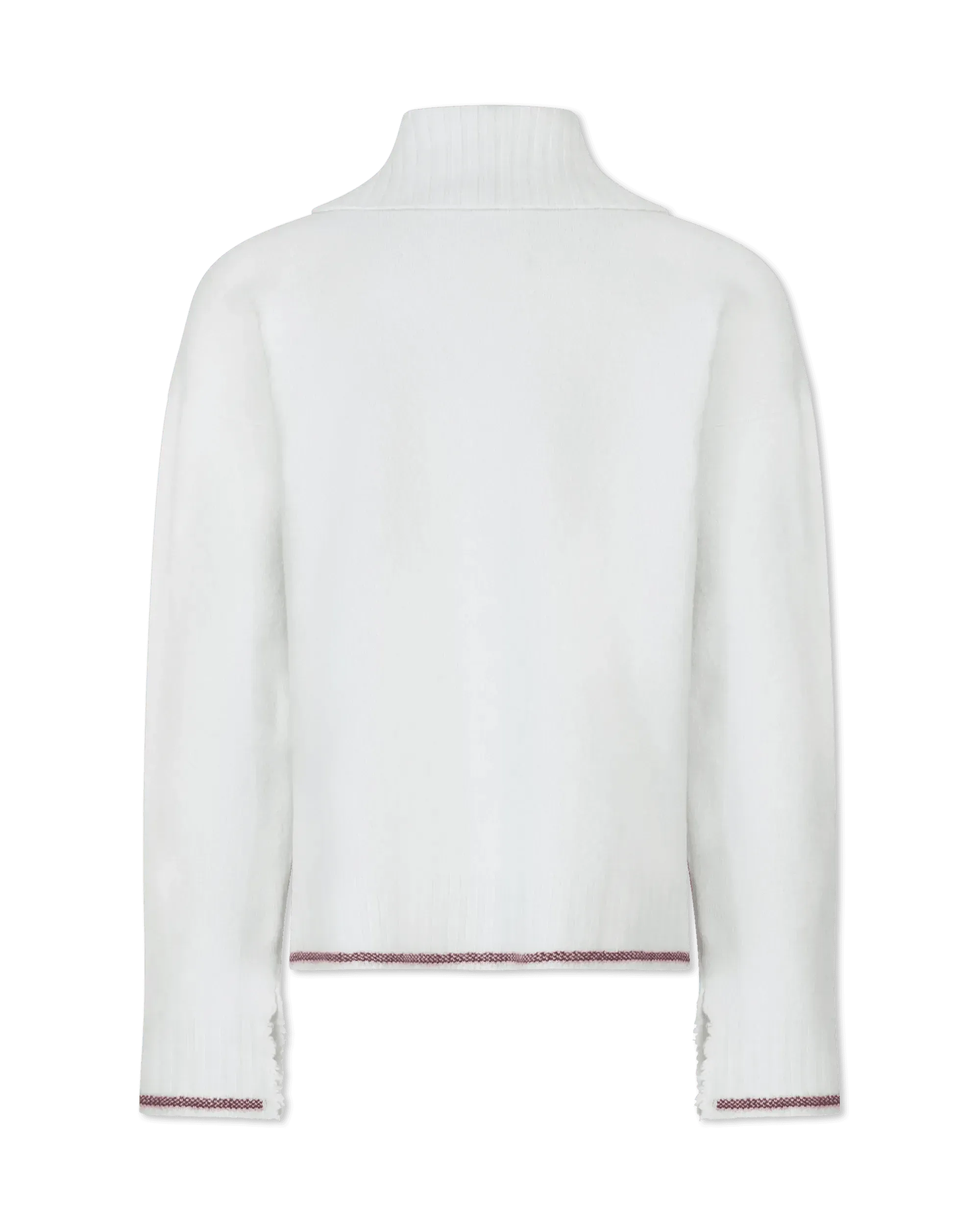 V-Neck Collar Long Sleeve Sweater - DIHSAN