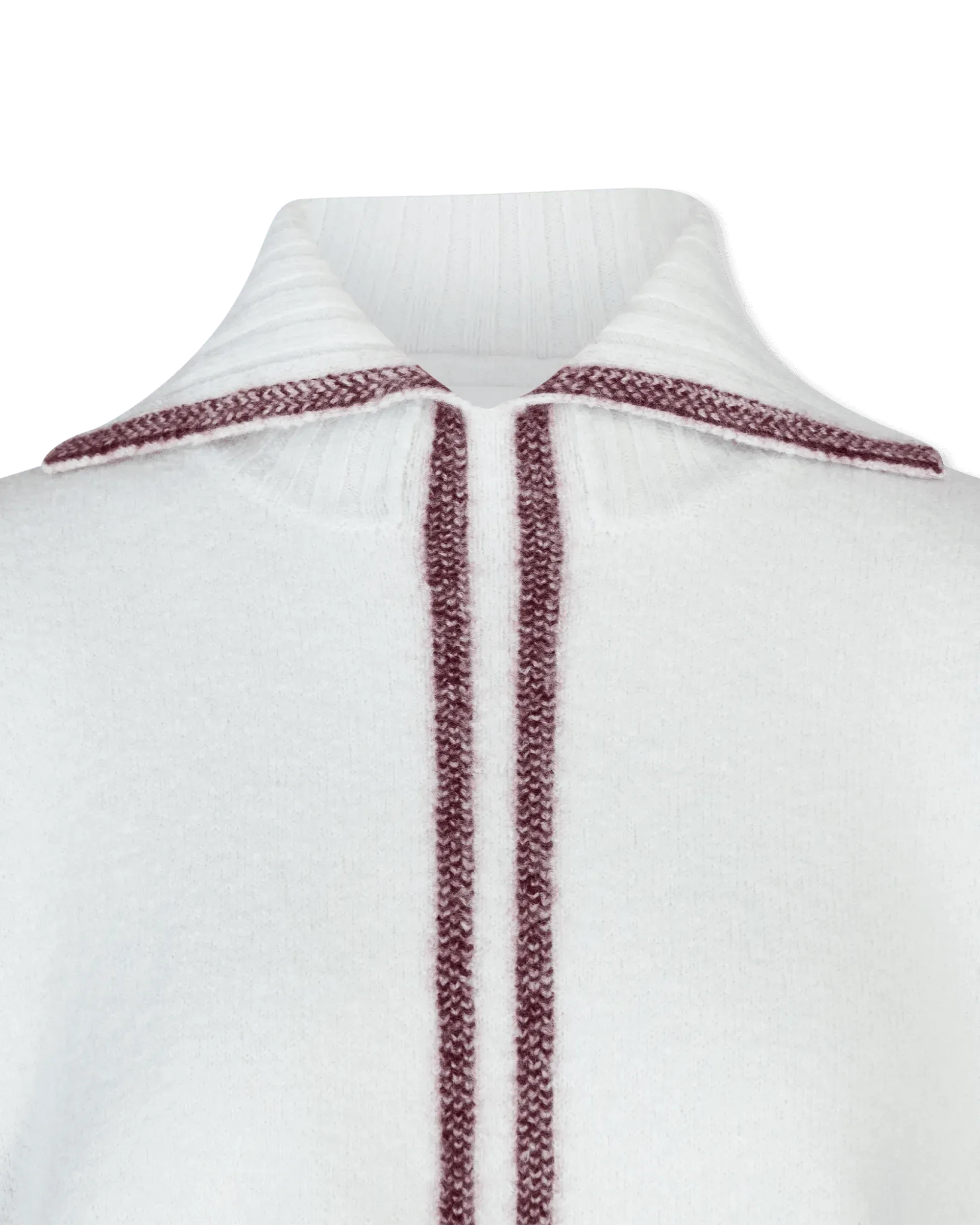 V-Neck Collar Long Sleeve Sweater - DIHSAN