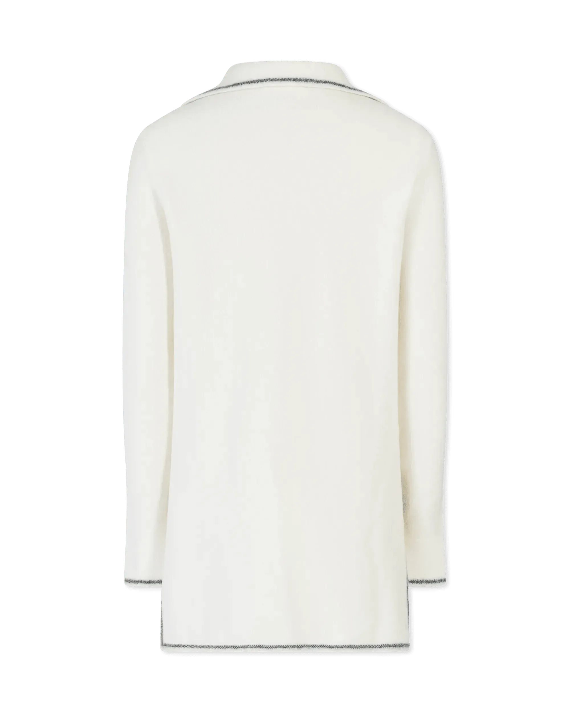 V-Neck Collar Long Sleeve Sweater - DIHSAN