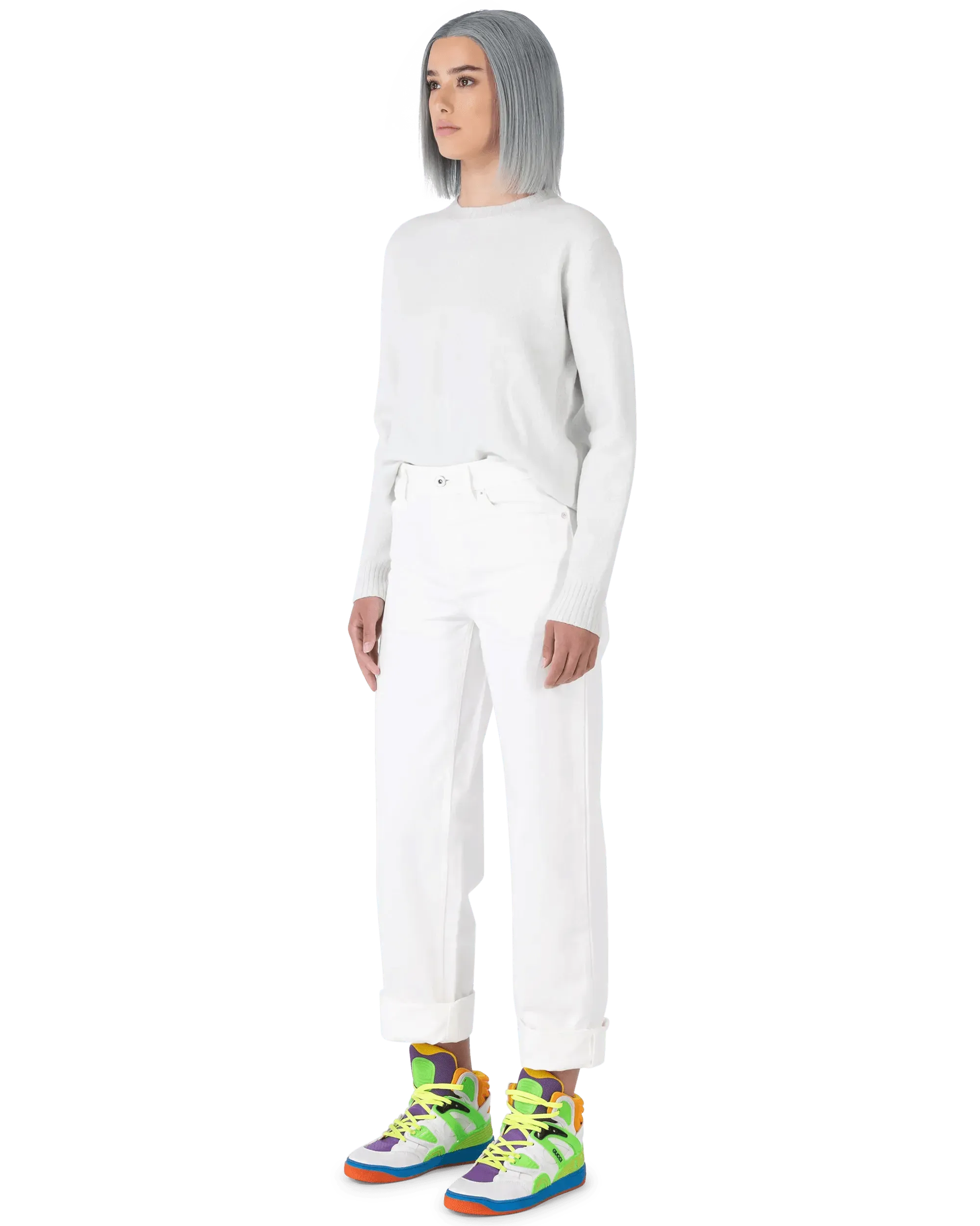 Long Sleeve Crewneck Sweater - DIHSAN
