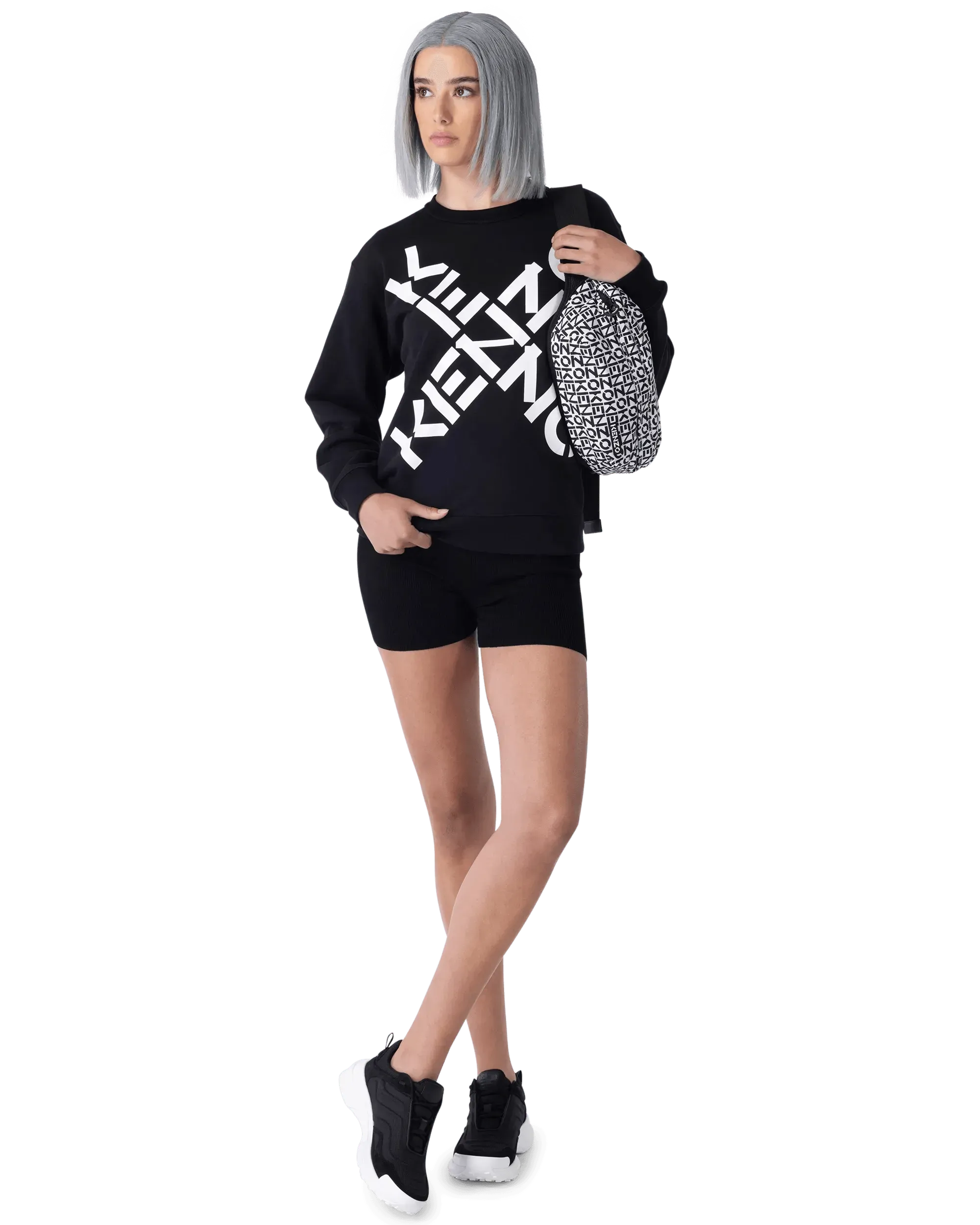 Allover Logo Printed Belt Bag - DIHSAN