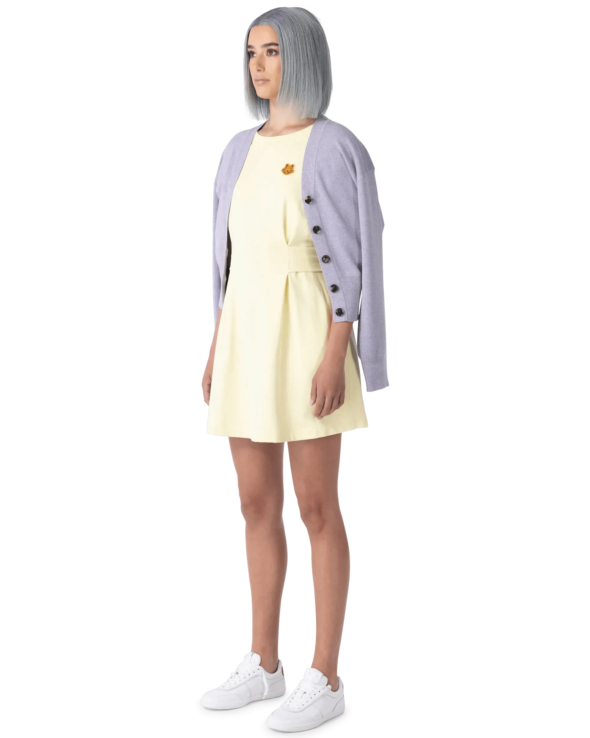 Wool V-Neck Cardigan - DIHSAN