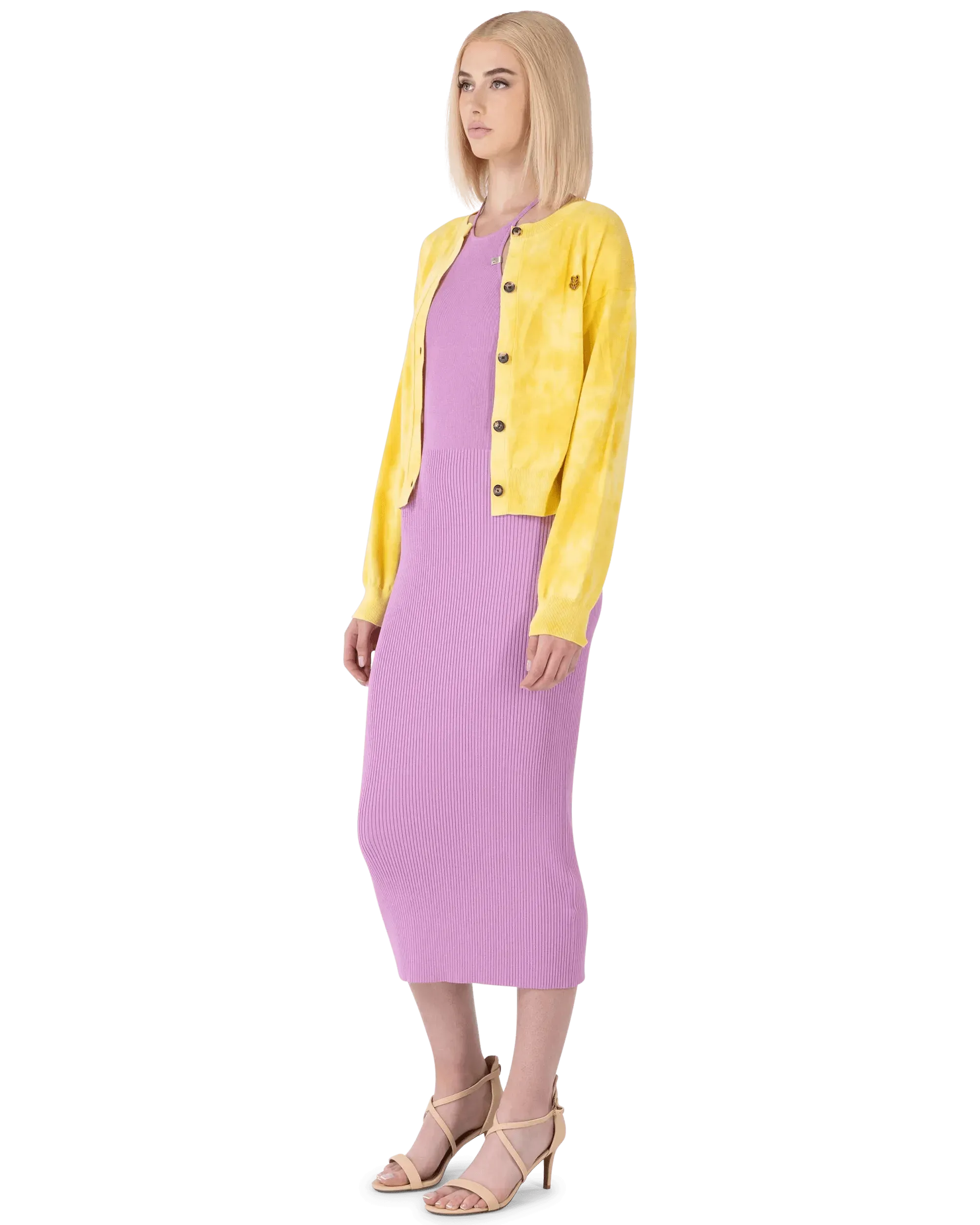 Tiger Crest Tie-Dye Cardigan - DIHSAN