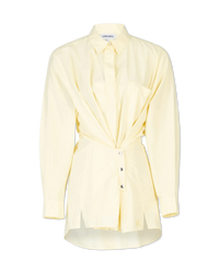 Button Detail Cotton Shirt - DIHSAN