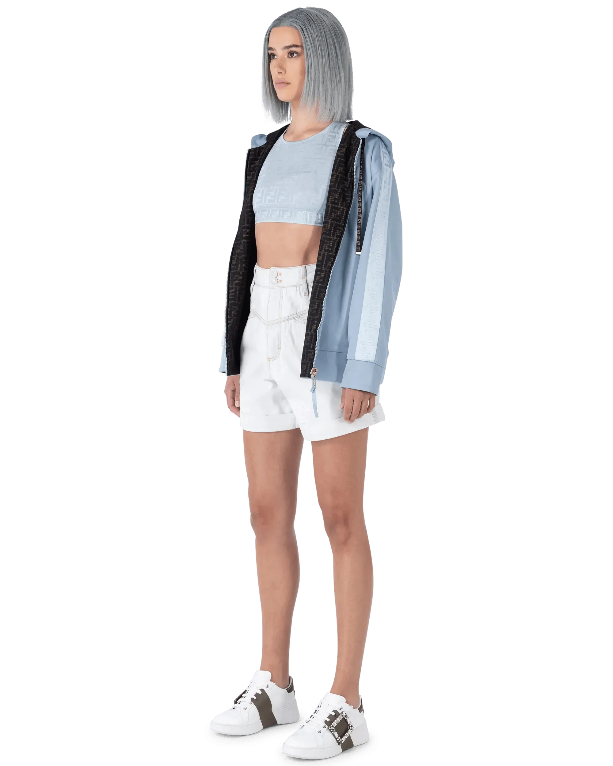 A-Line Denim Shorts - DIHSAN