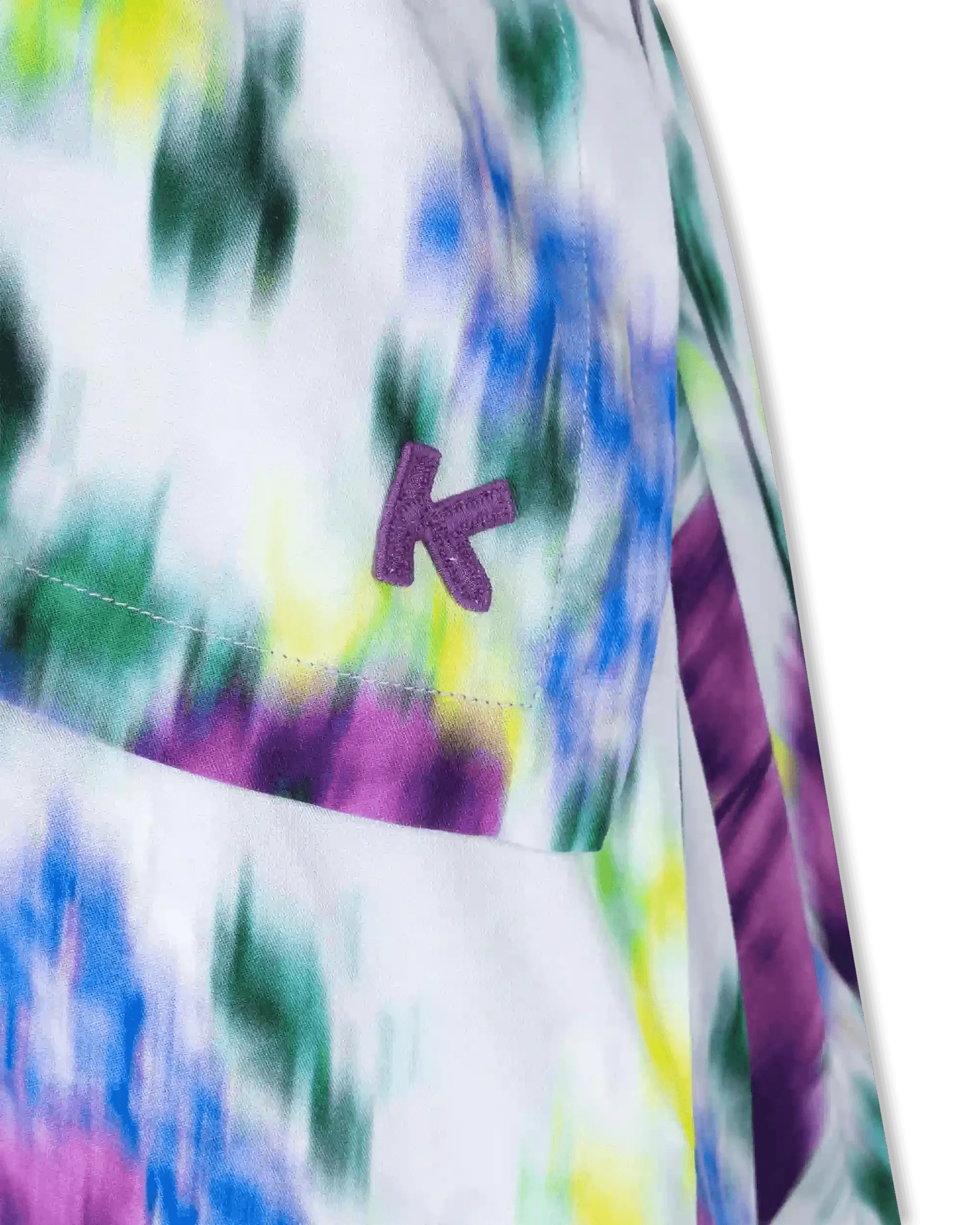 Blurred Floral Printed Midi Dress - DIHSAN