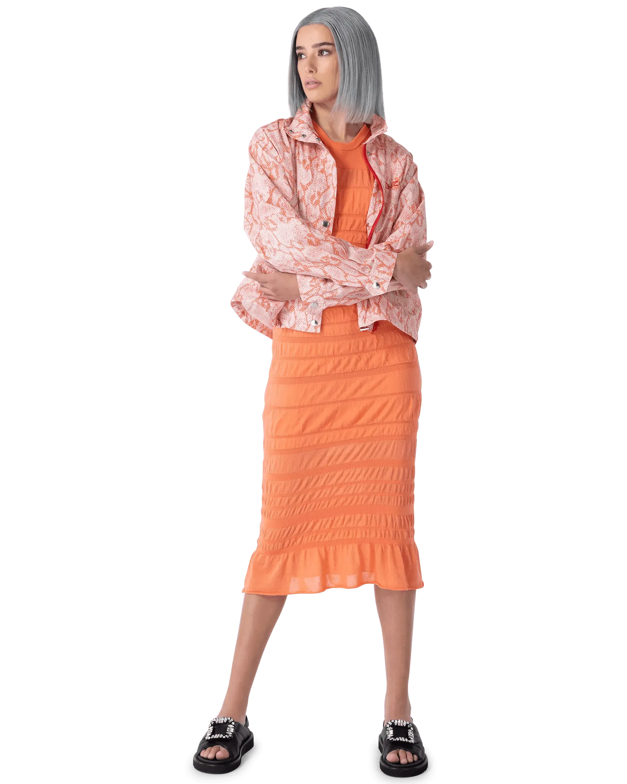 Sleeveless Ribbed Midi Dress - DIHSAN