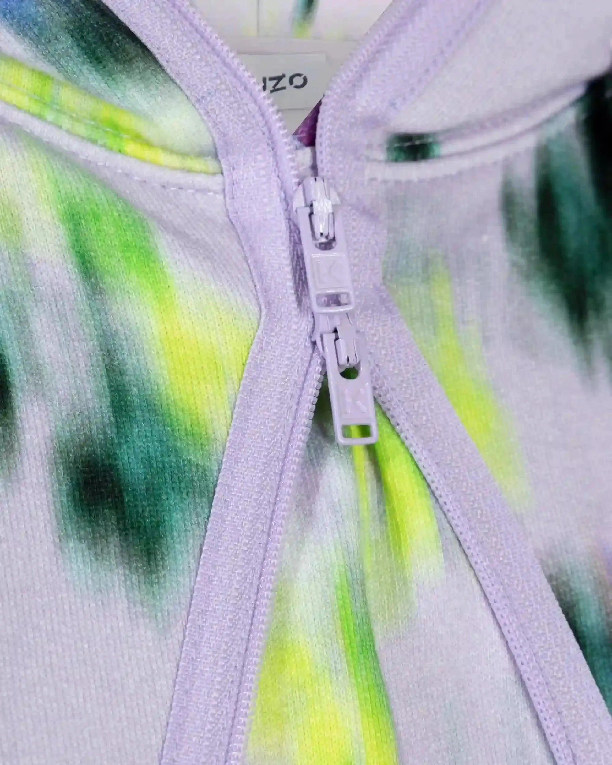 Blurred Floral Printed Hoodie - DIHSAN