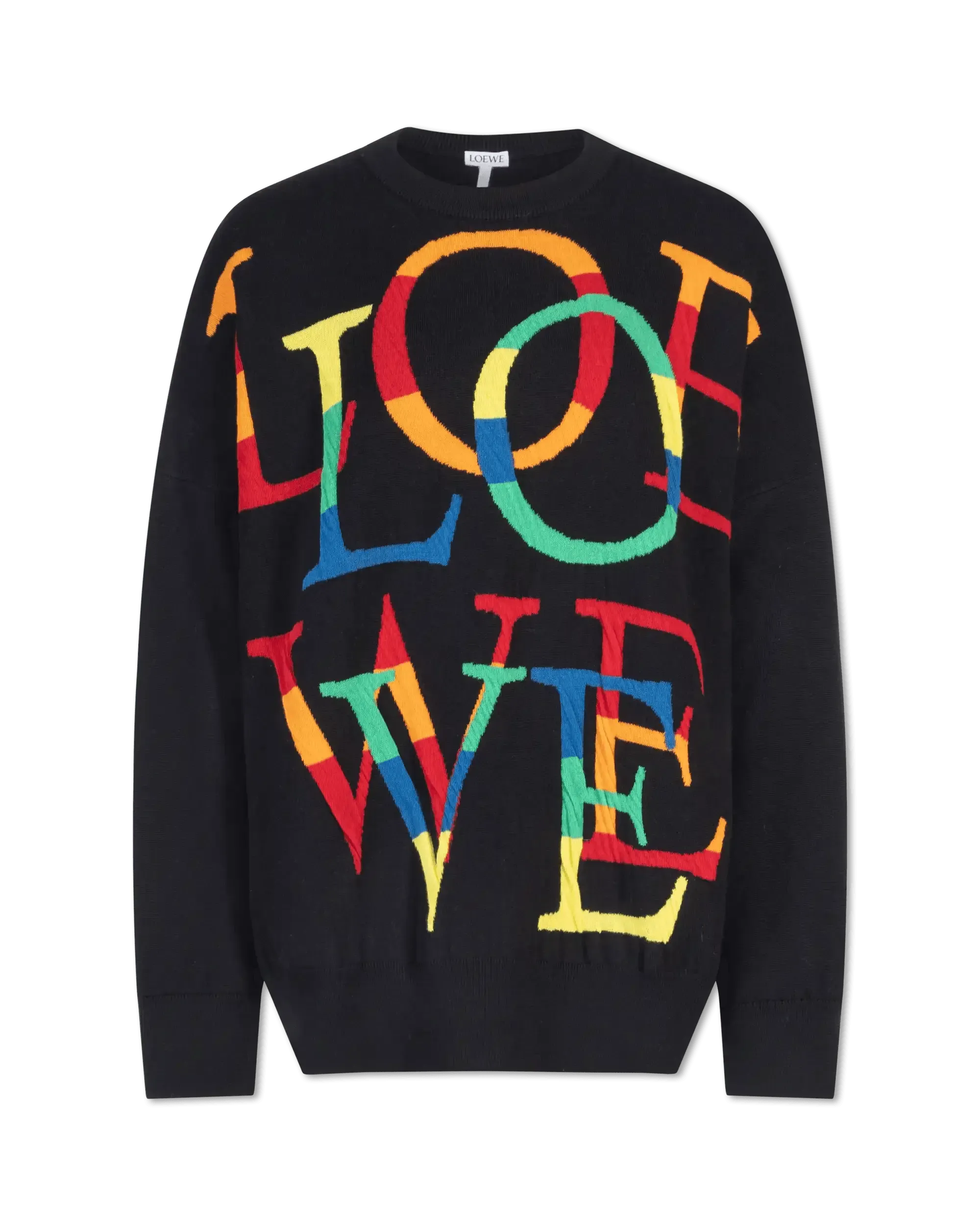 Wool Anagram Crewneck Sweater - DIHSAN