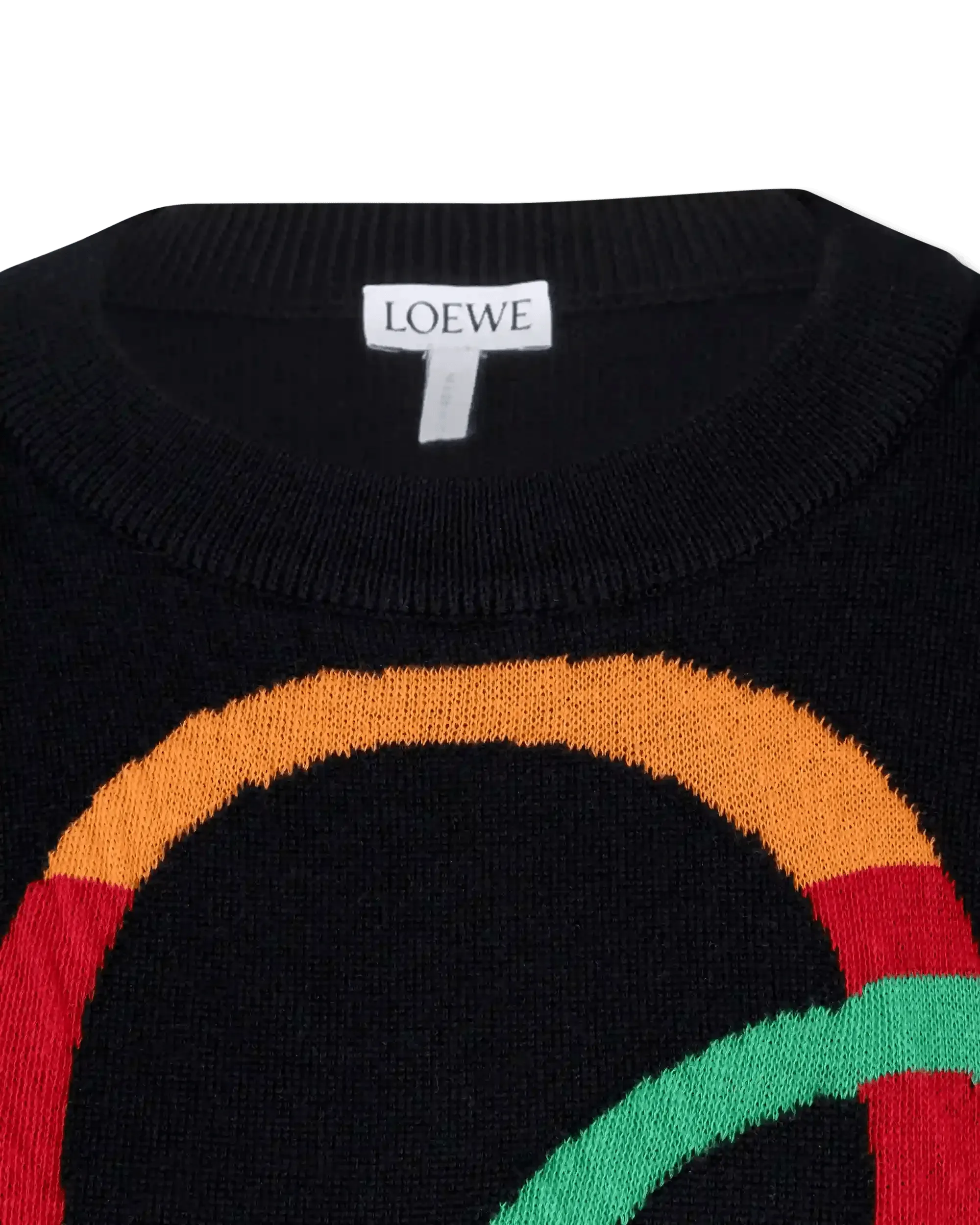 Wool Anagram Crewneck Sweater - DIHSAN