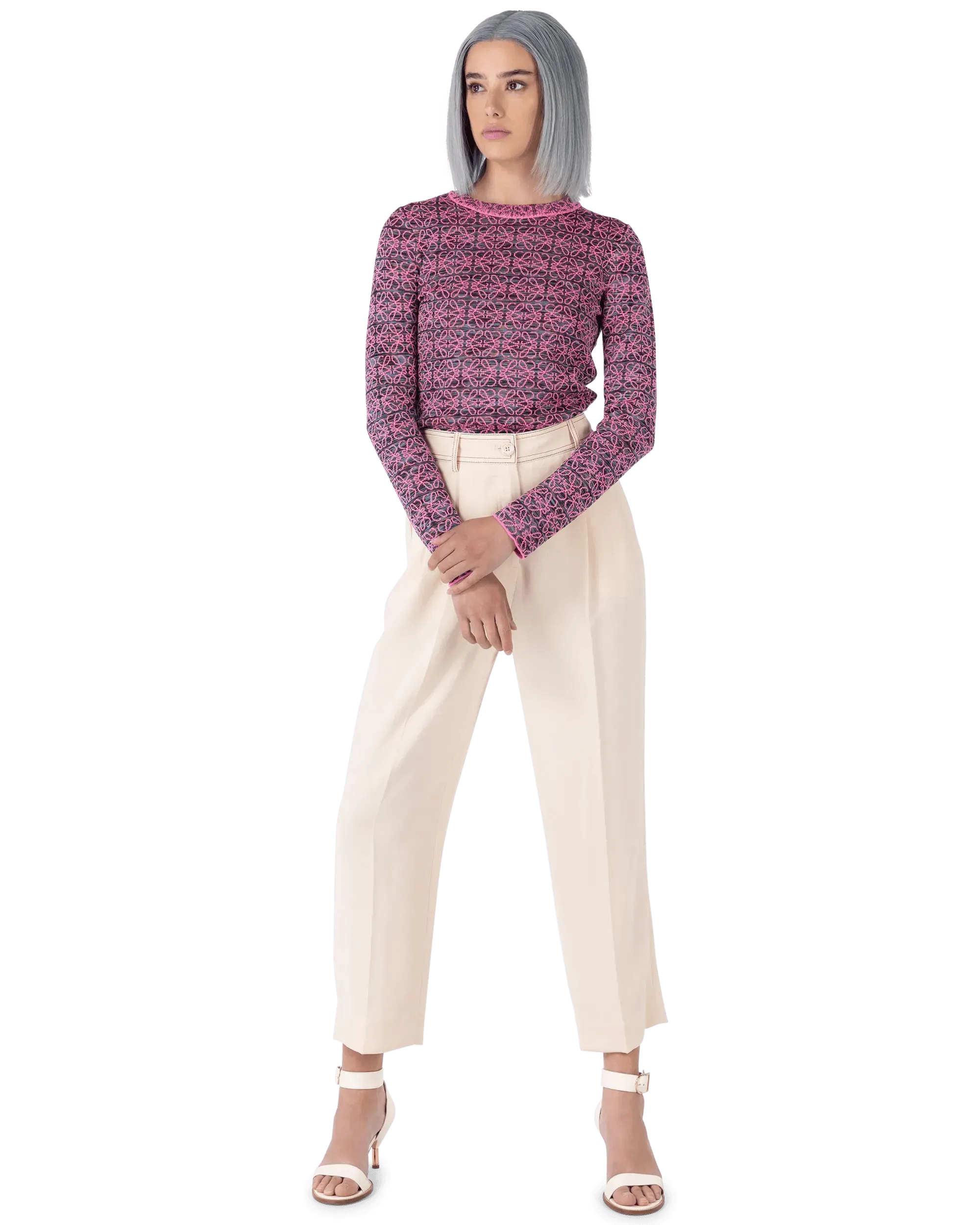 Anagram Jacquard Logo Top - DIHSAN