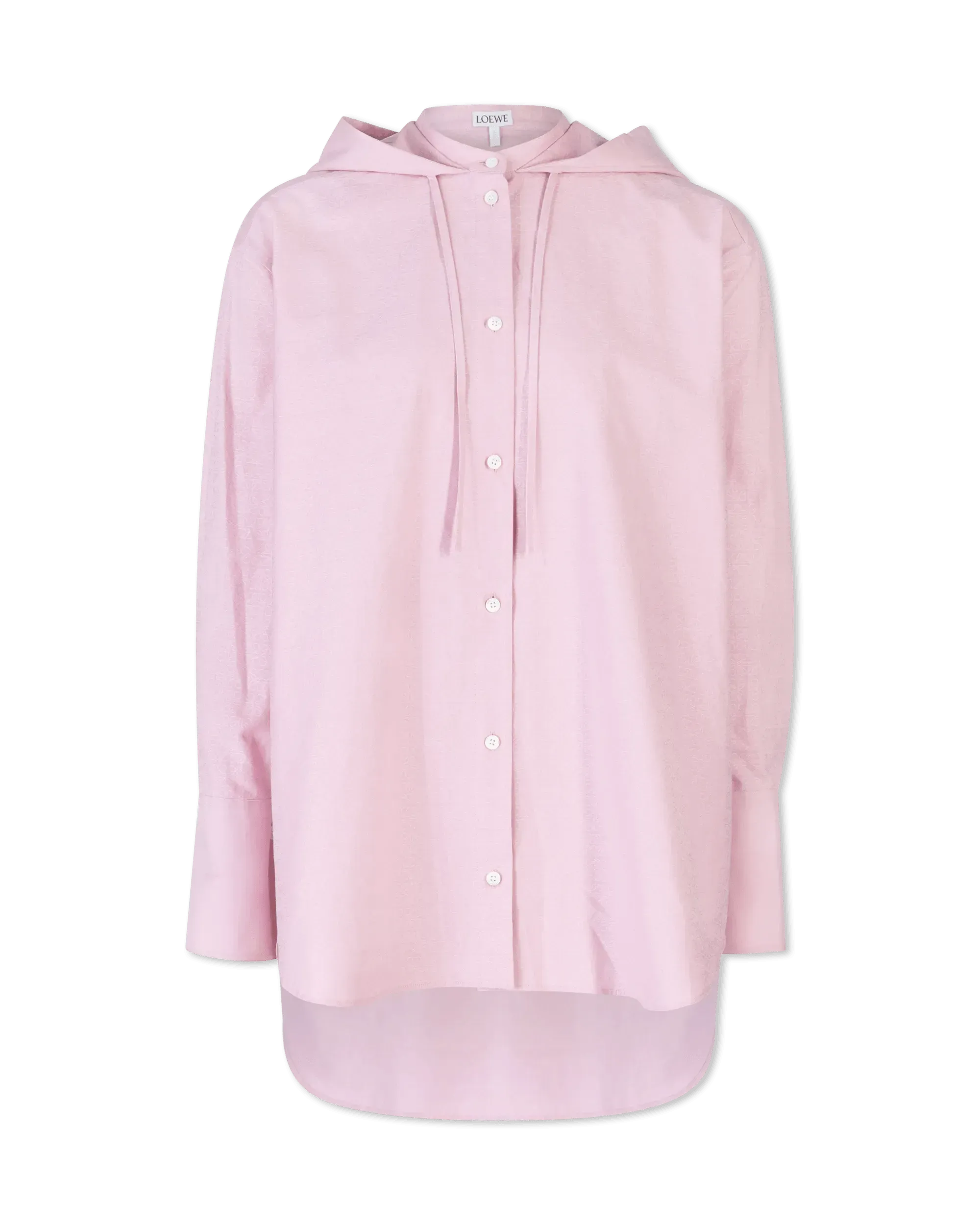 Anagram Jacquard Hooded Shirt - DIHSAN