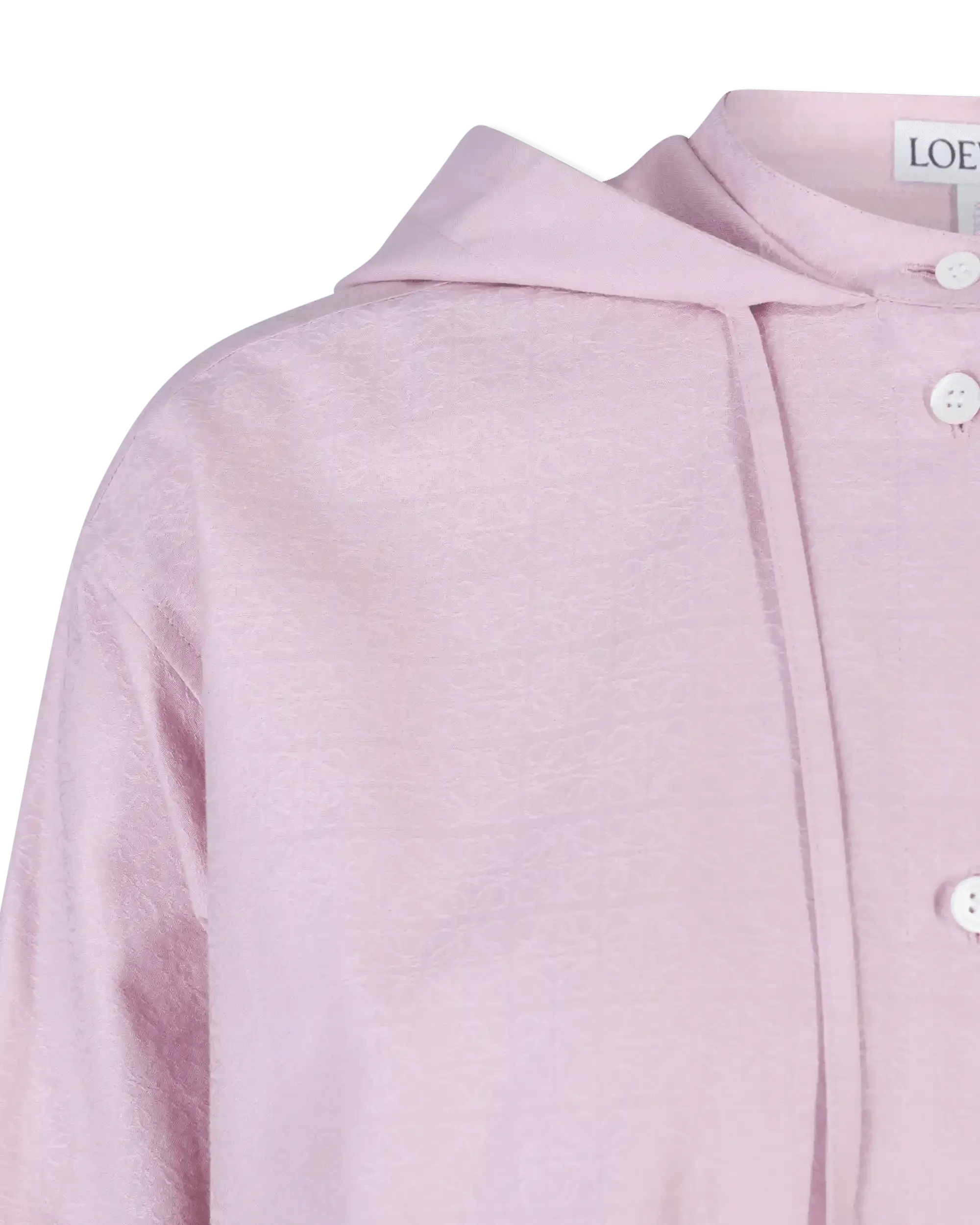 Anagram Jacquard Hooded Shirt - DIHSAN