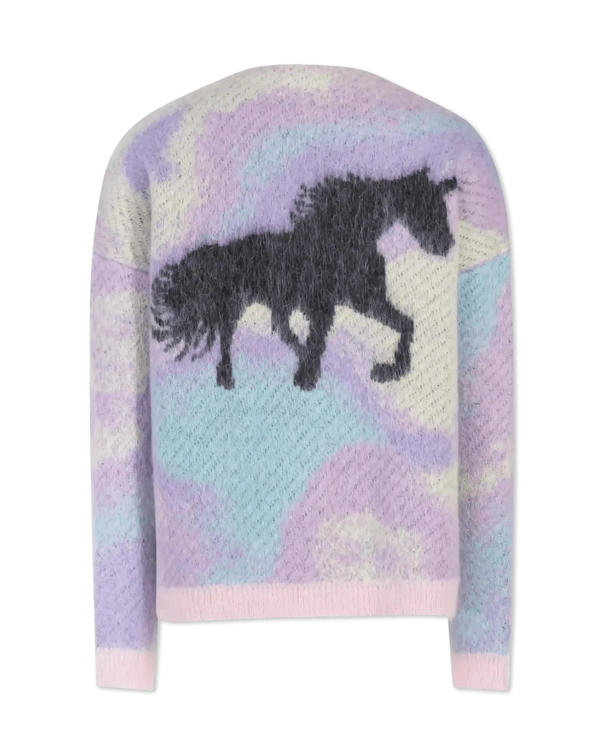 Multicolor Mohair Blend Unicorn Jacquard Cardigan by Loewe | DIHSAN