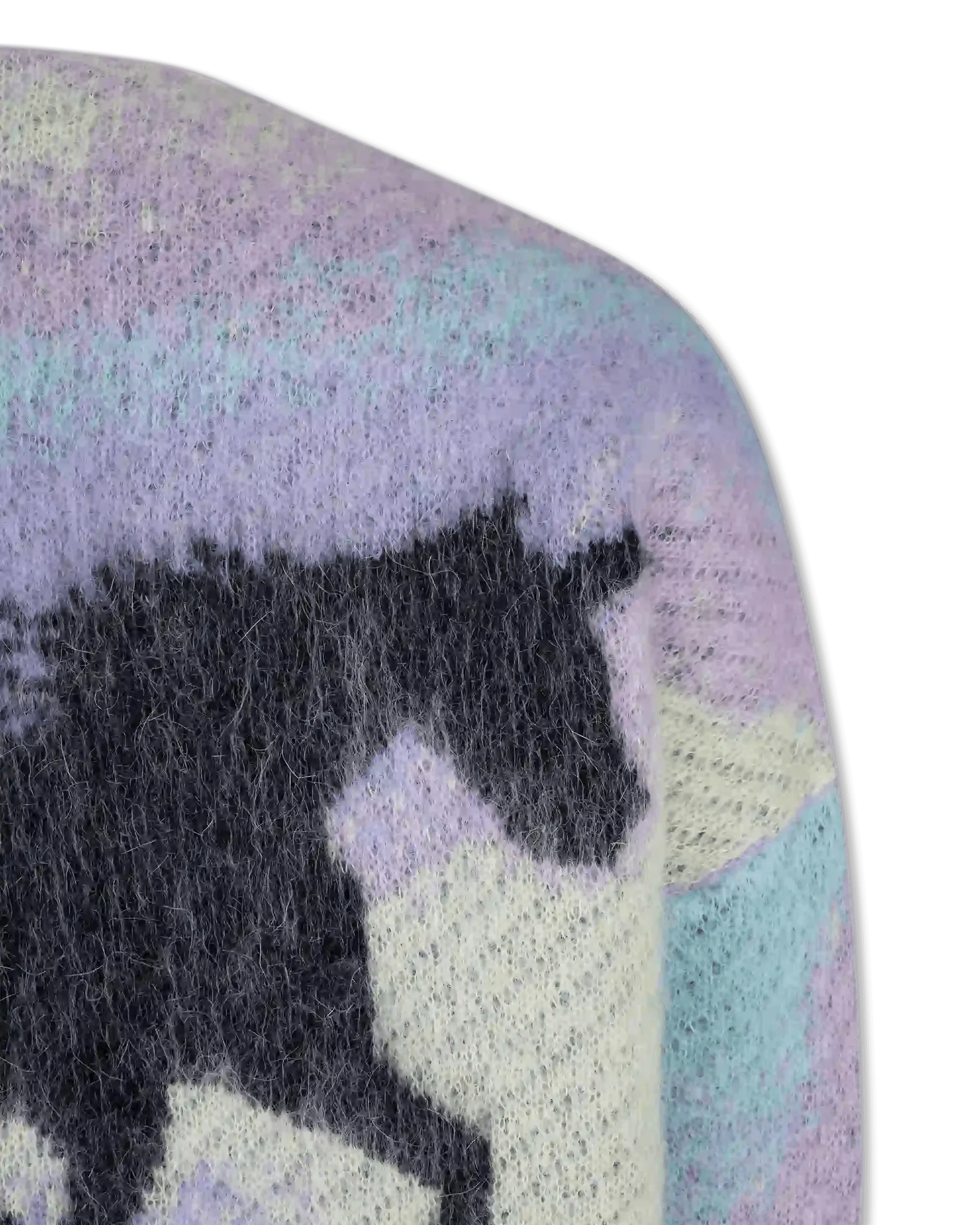 Multicolor Mohair Blend Unicorn Jacquard Cardigan by Loewe | DIHSAN
