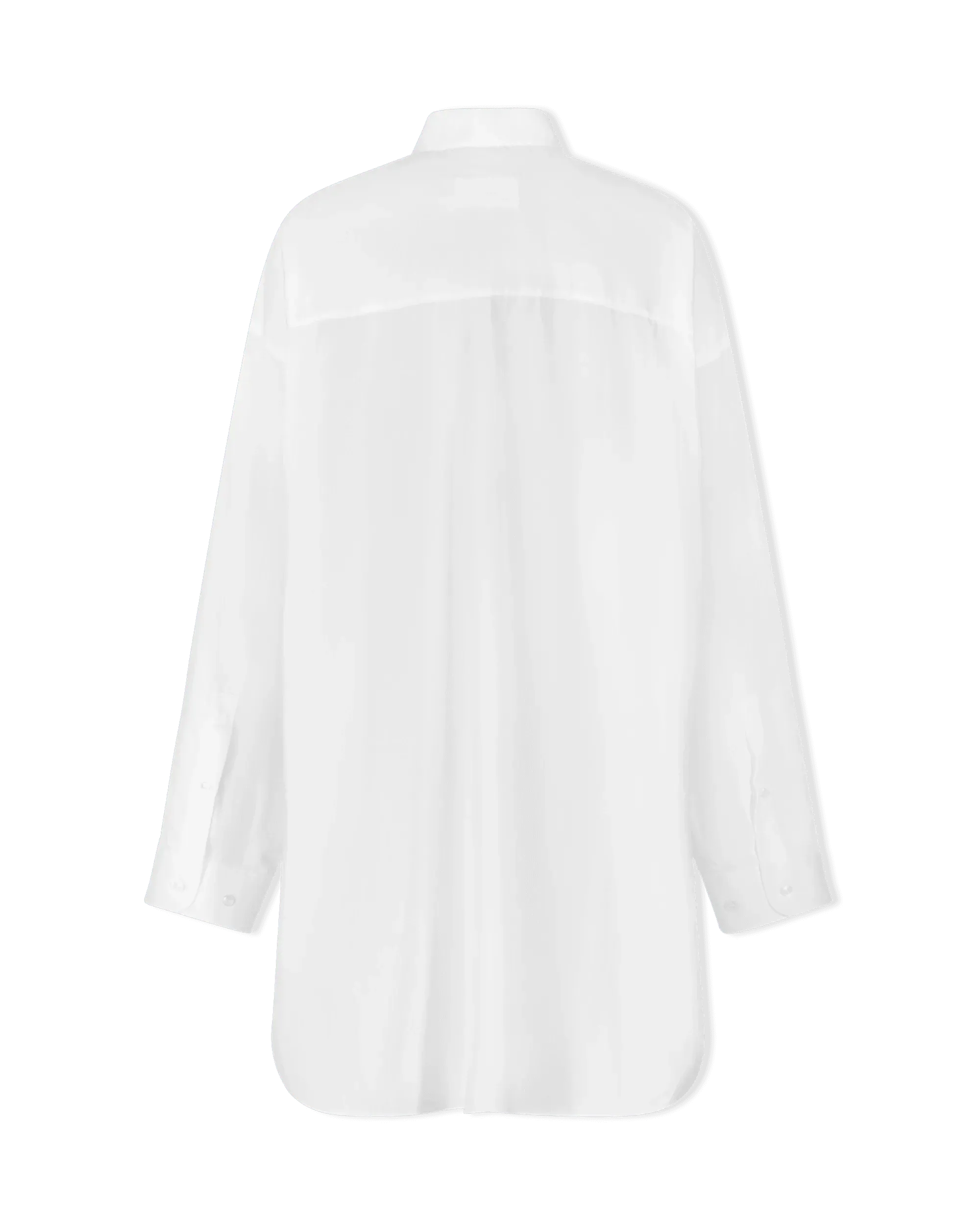 Semi-Sheer Shirt Dress - DIHSAN