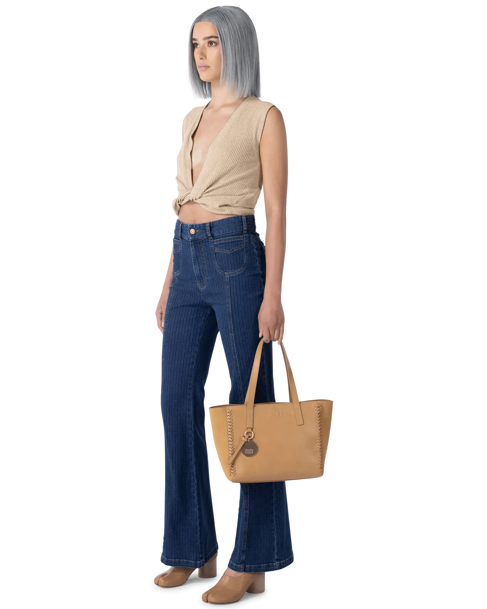 Tabi Chunky Heel Pumps - DIHSAN