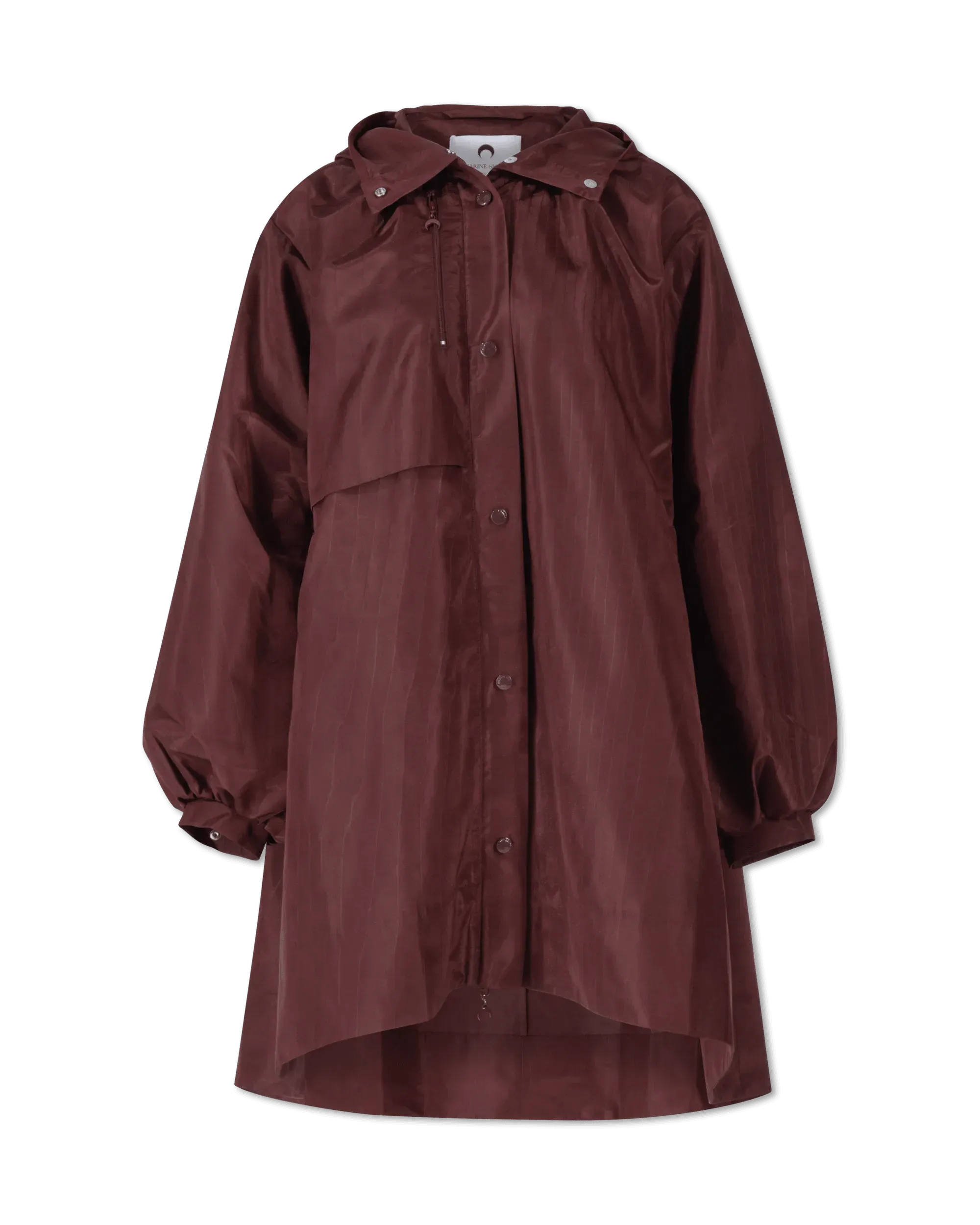 A-Line Moiré Windbreaker Jacket - DIHSAN