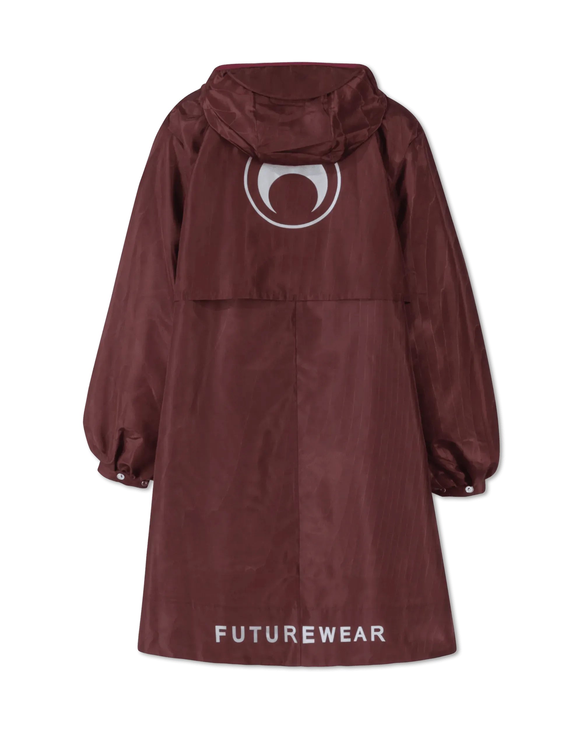 A-Line Moiré Windbreaker Jacket - DIHSAN