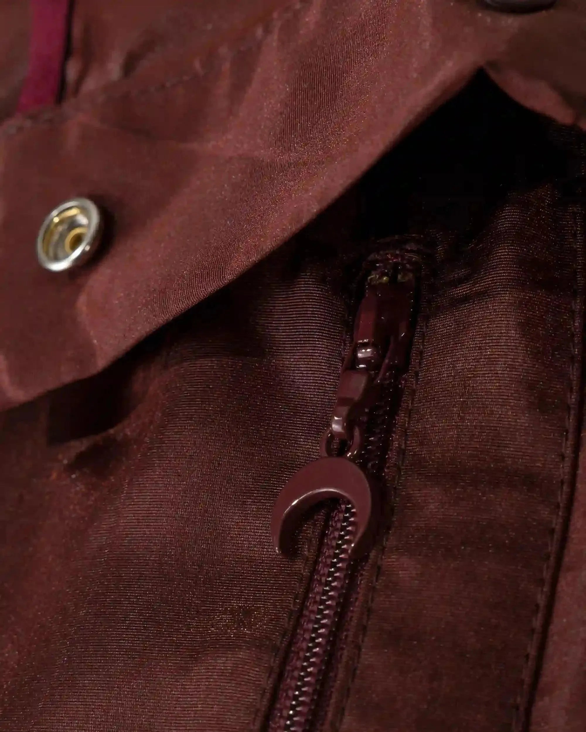 A-Line Moiré Windbreaker Jacket - DIHSAN