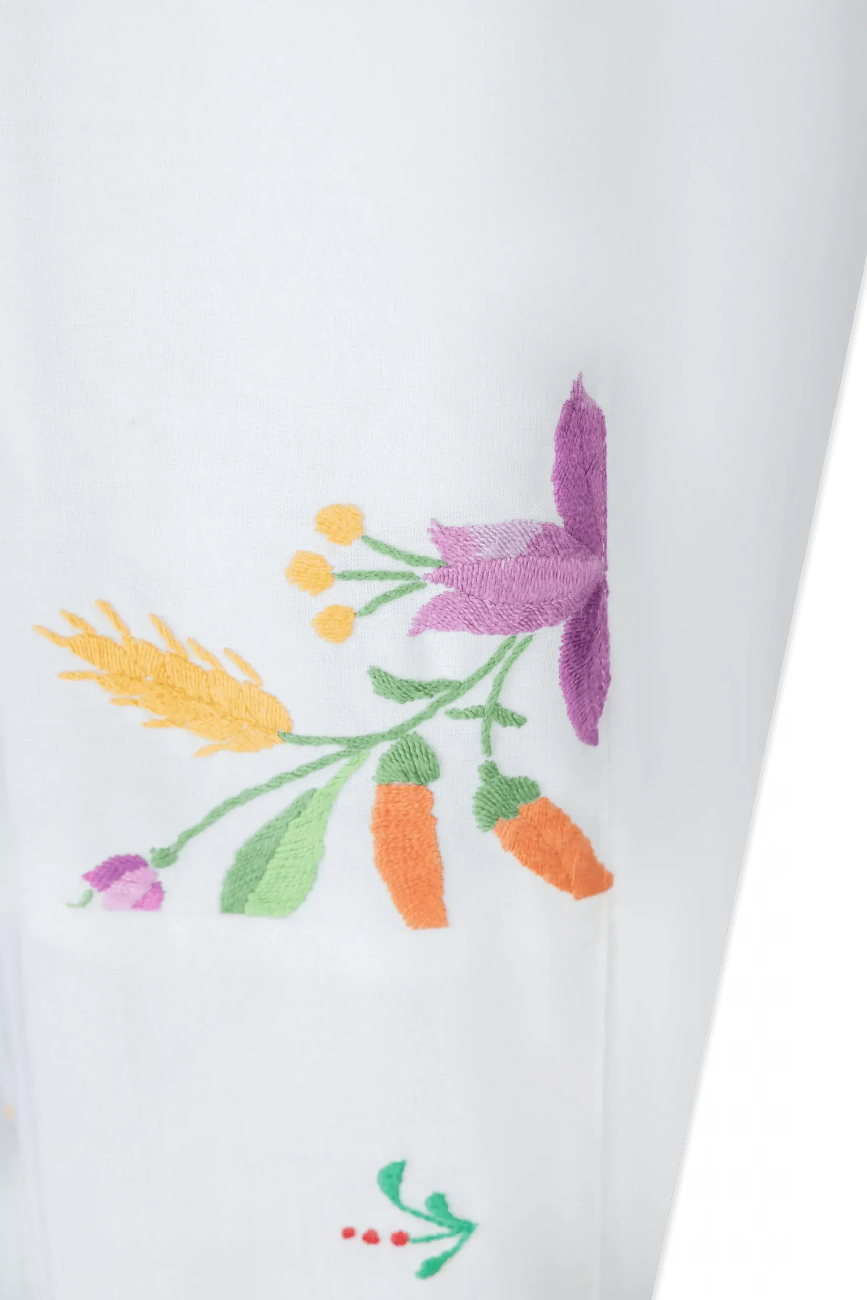 Embroidered Linen Pants - DIHSAN