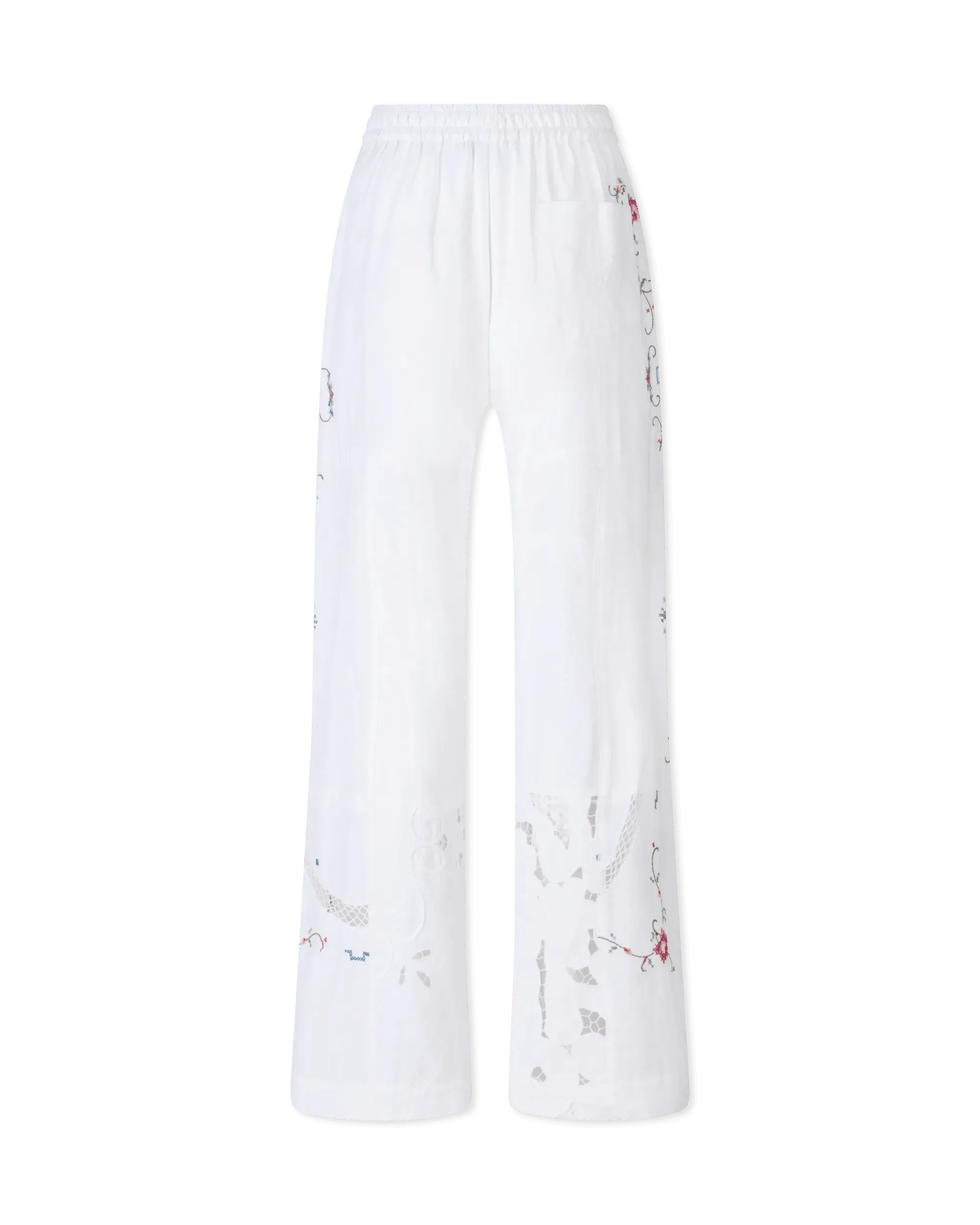 Embroidered Linen Pants - DIHSAN