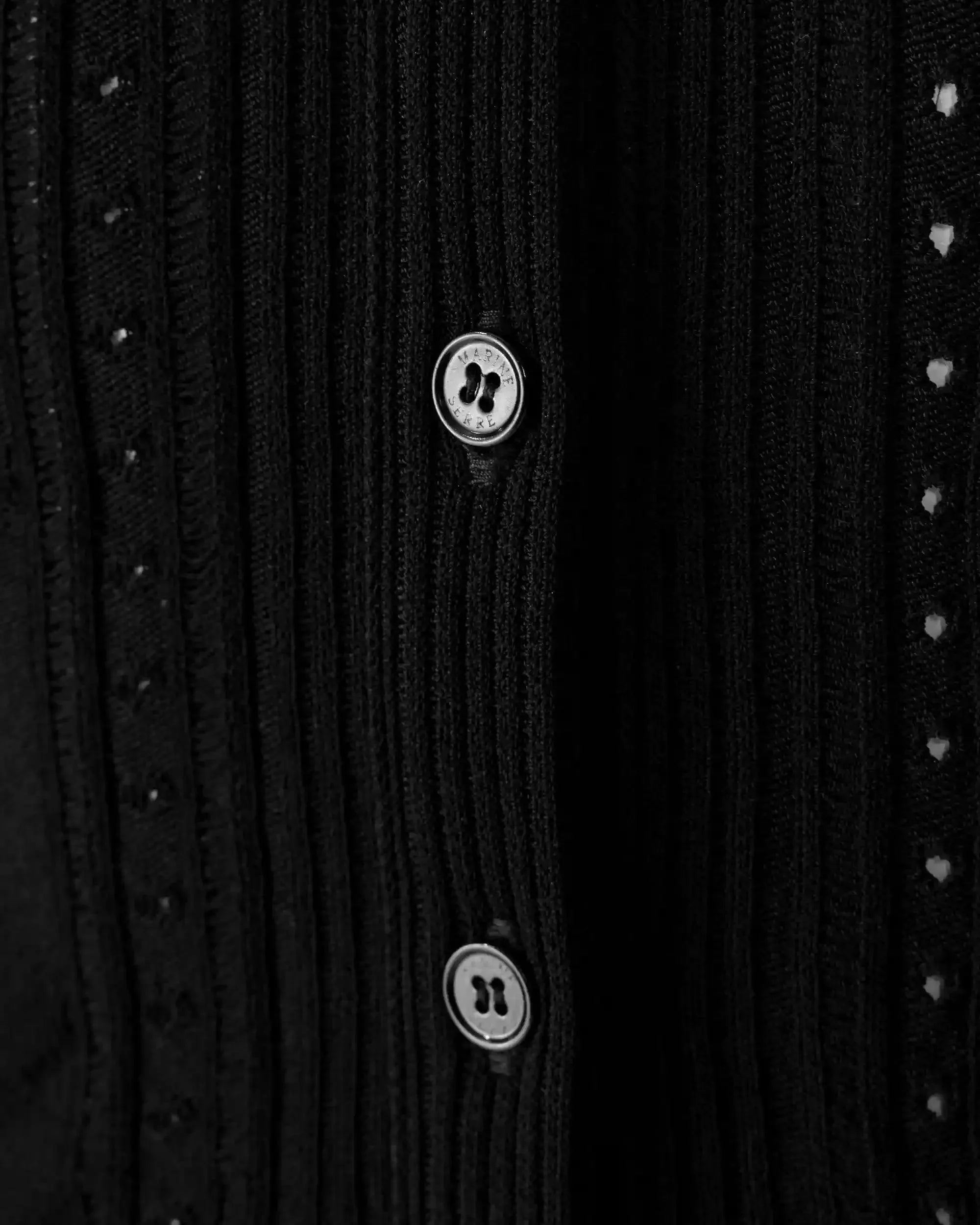 Lunar Pointelle Knit Cardigan - DIHSAN