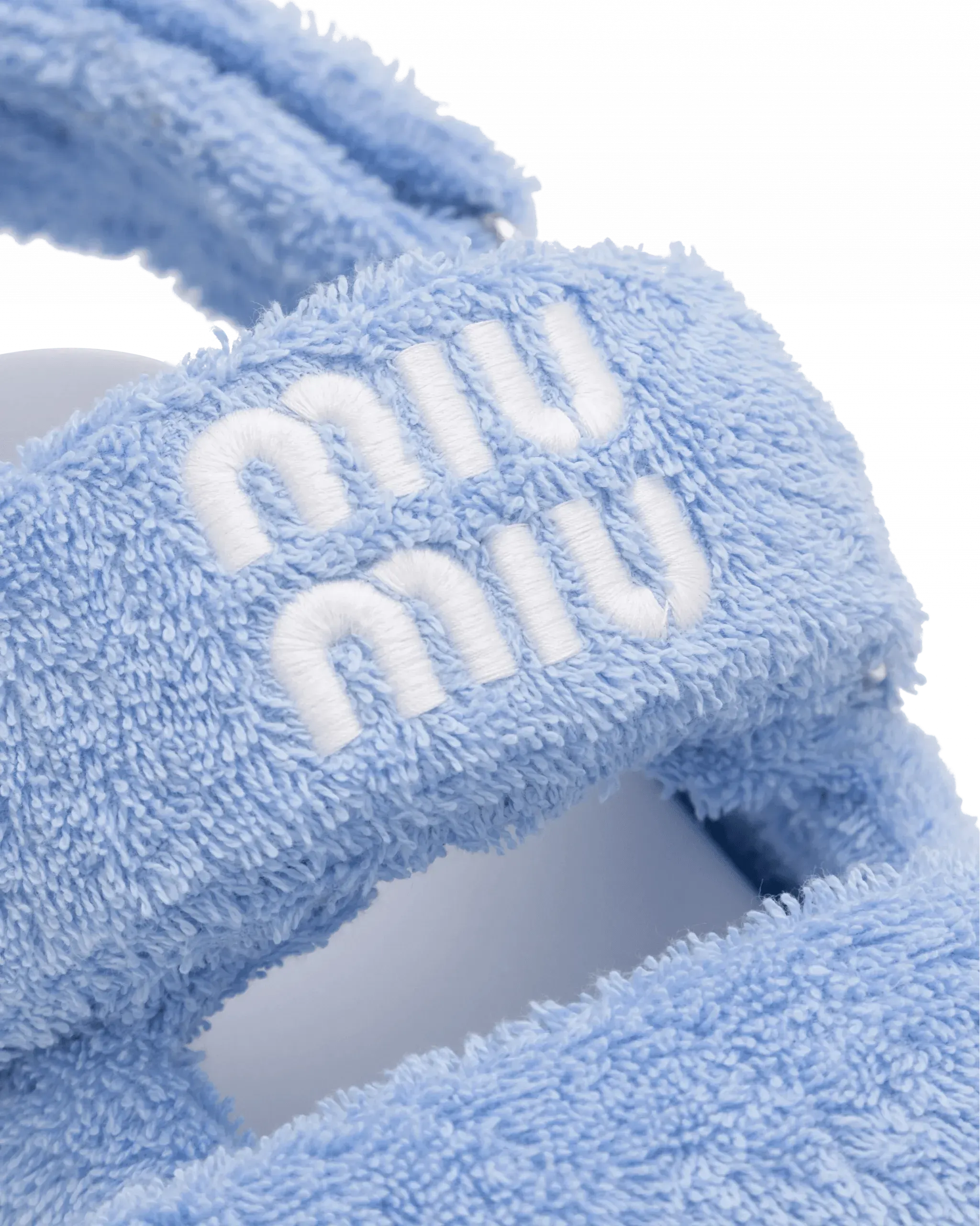 Terry Cloth Doublestrap Sandals - DIHSAN