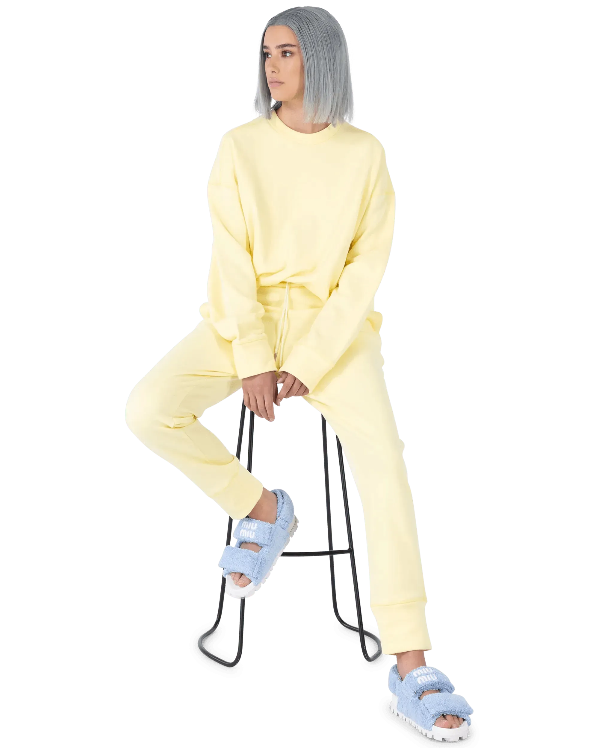 Terry Cloth Doublestrap Sandals - DIHSAN