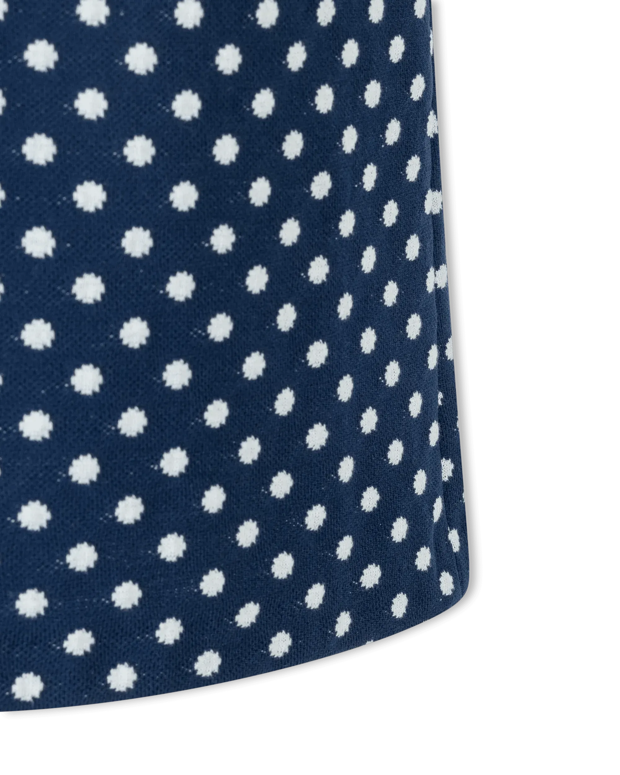 Collared Polka Dot Dress - DIHSAN