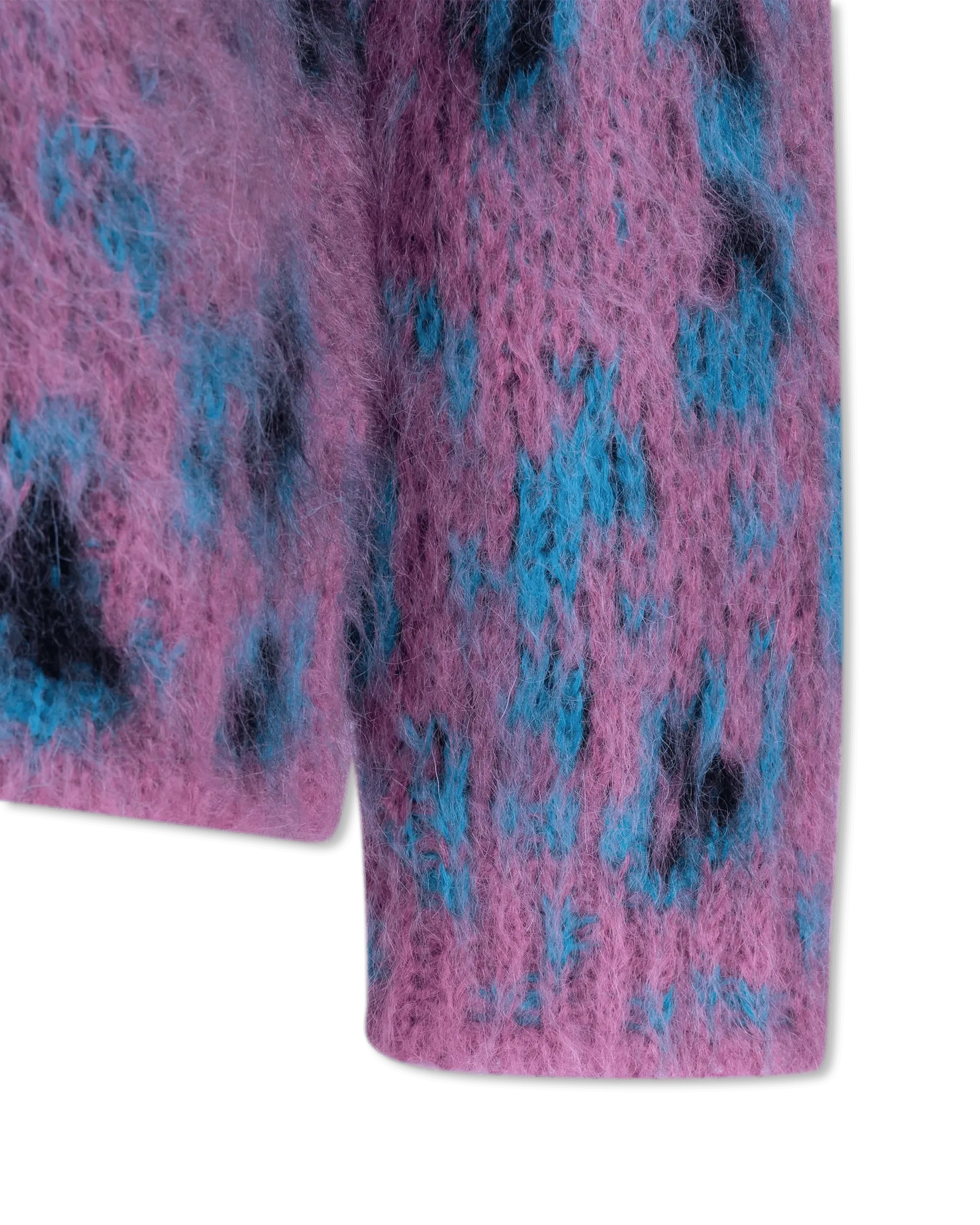 Mohair Leopard Print F3 Cardigan - DIHSAN