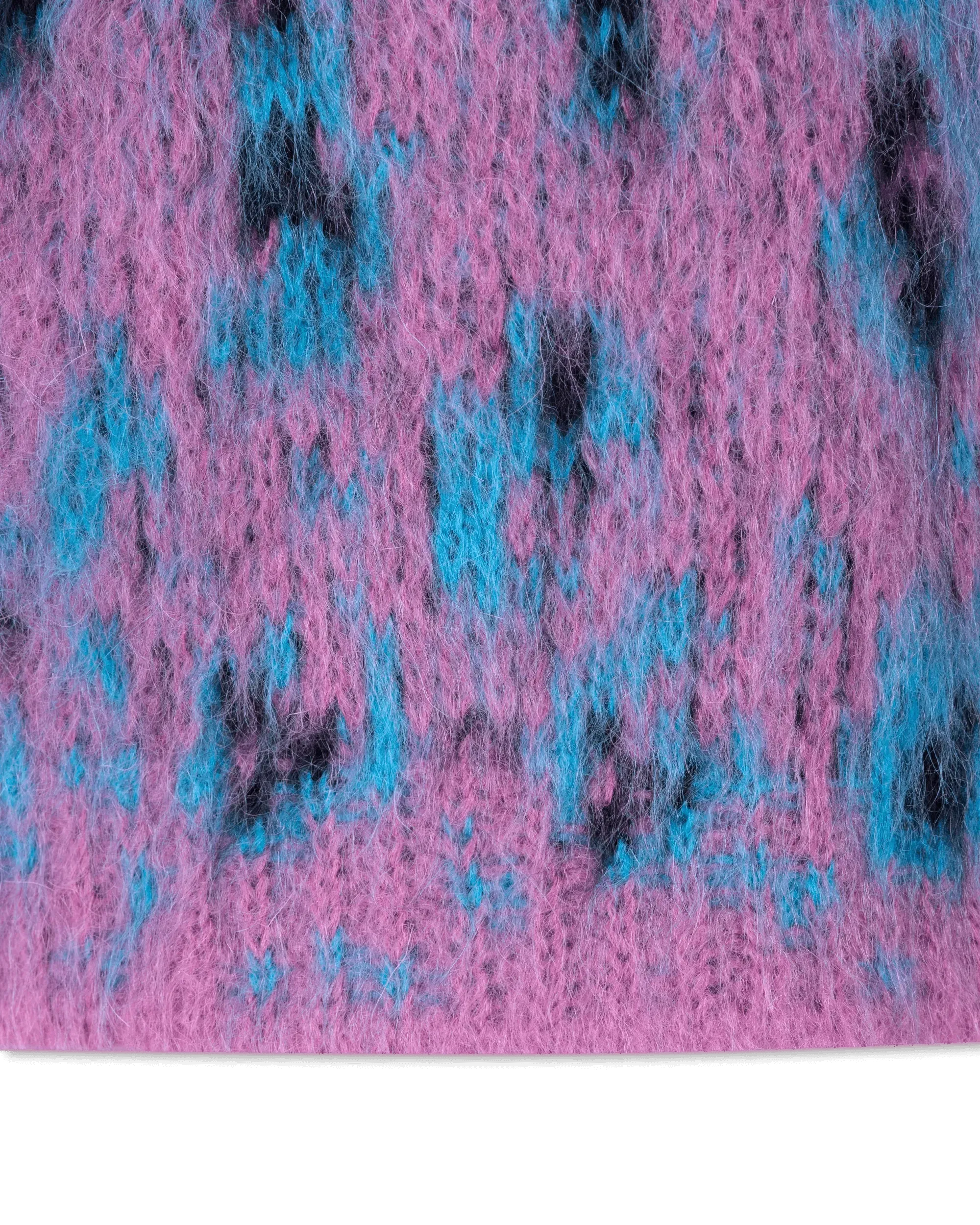 Mohair Leopard Print F3 Cardigan - DIHSAN