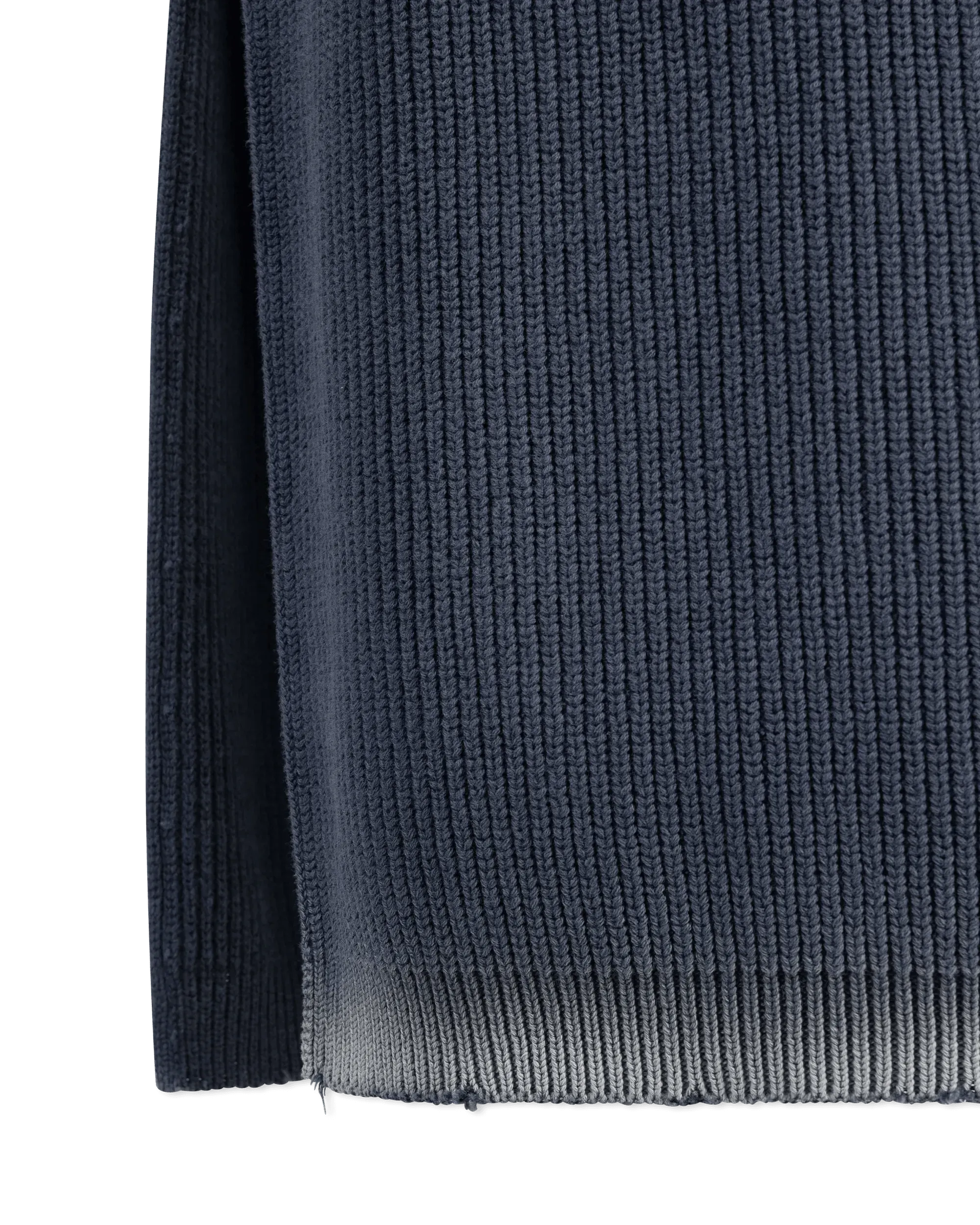 Cotton Ribbed Midi Skirt - DIHSAN