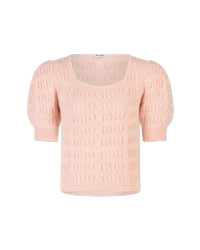 Puff Sleeve Mohair F7 Sweater - DIHSAN