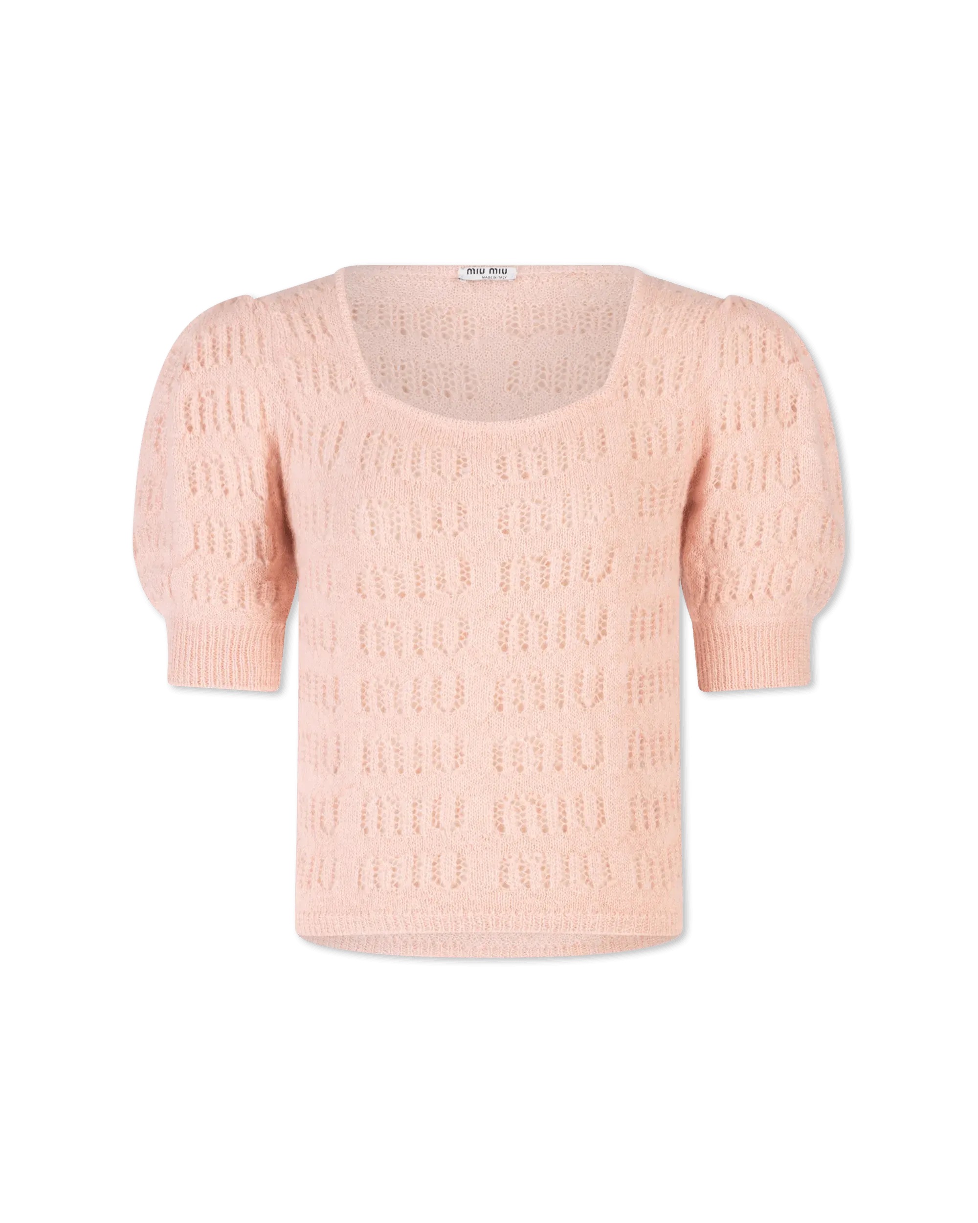 Puff Sleeve Mohair F7 Sweater - DIHSAN