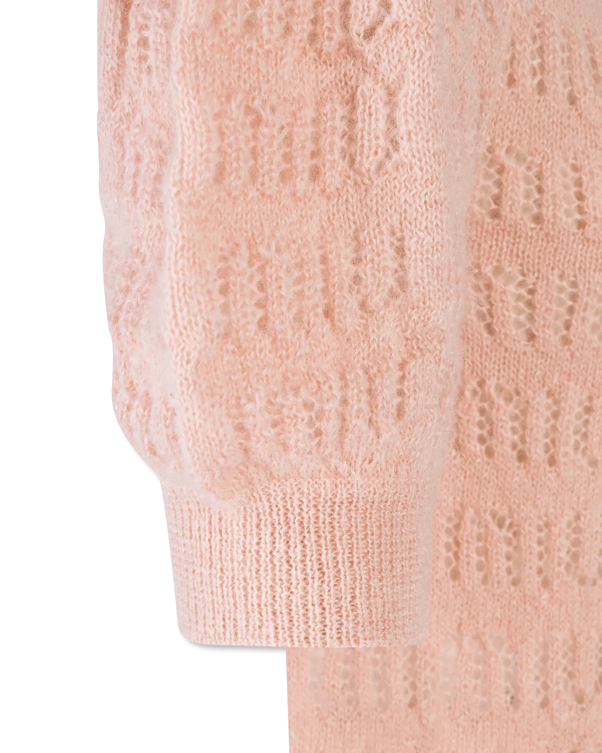 Puff Sleeve Mohair F7 Sweater - DIHSAN