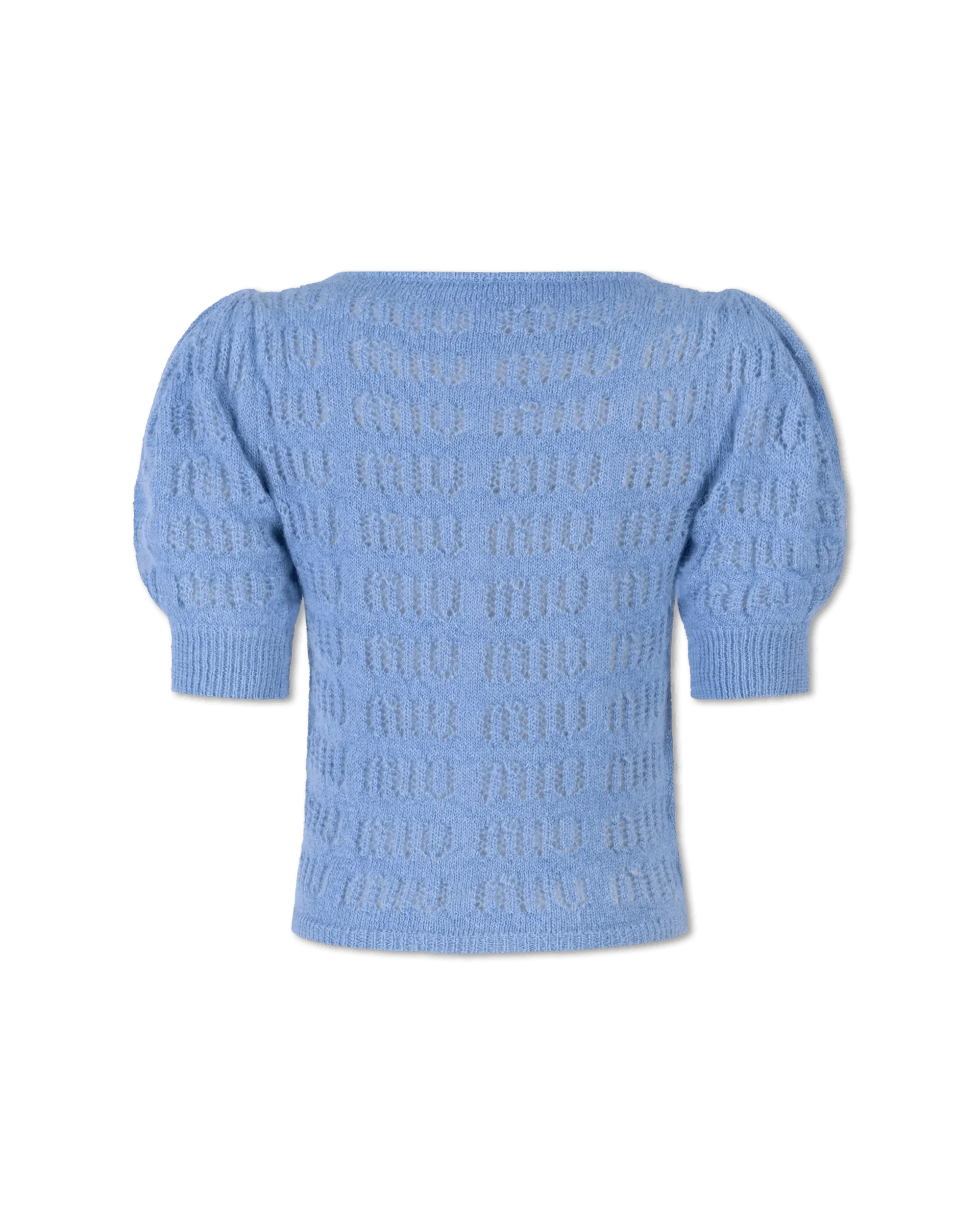 Puff Sleeve Mohair F7 Sweater - DIHSAN