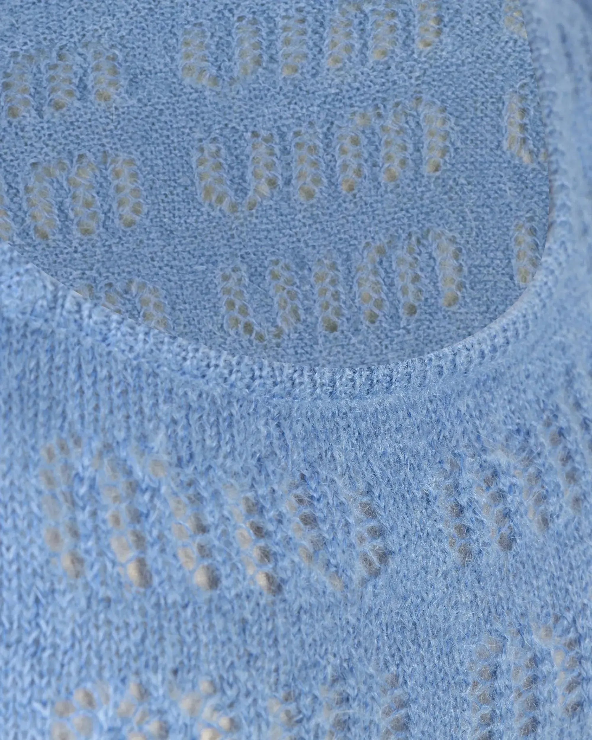 Puff Sleeve Mohair F7 Sweater - DIHSAN