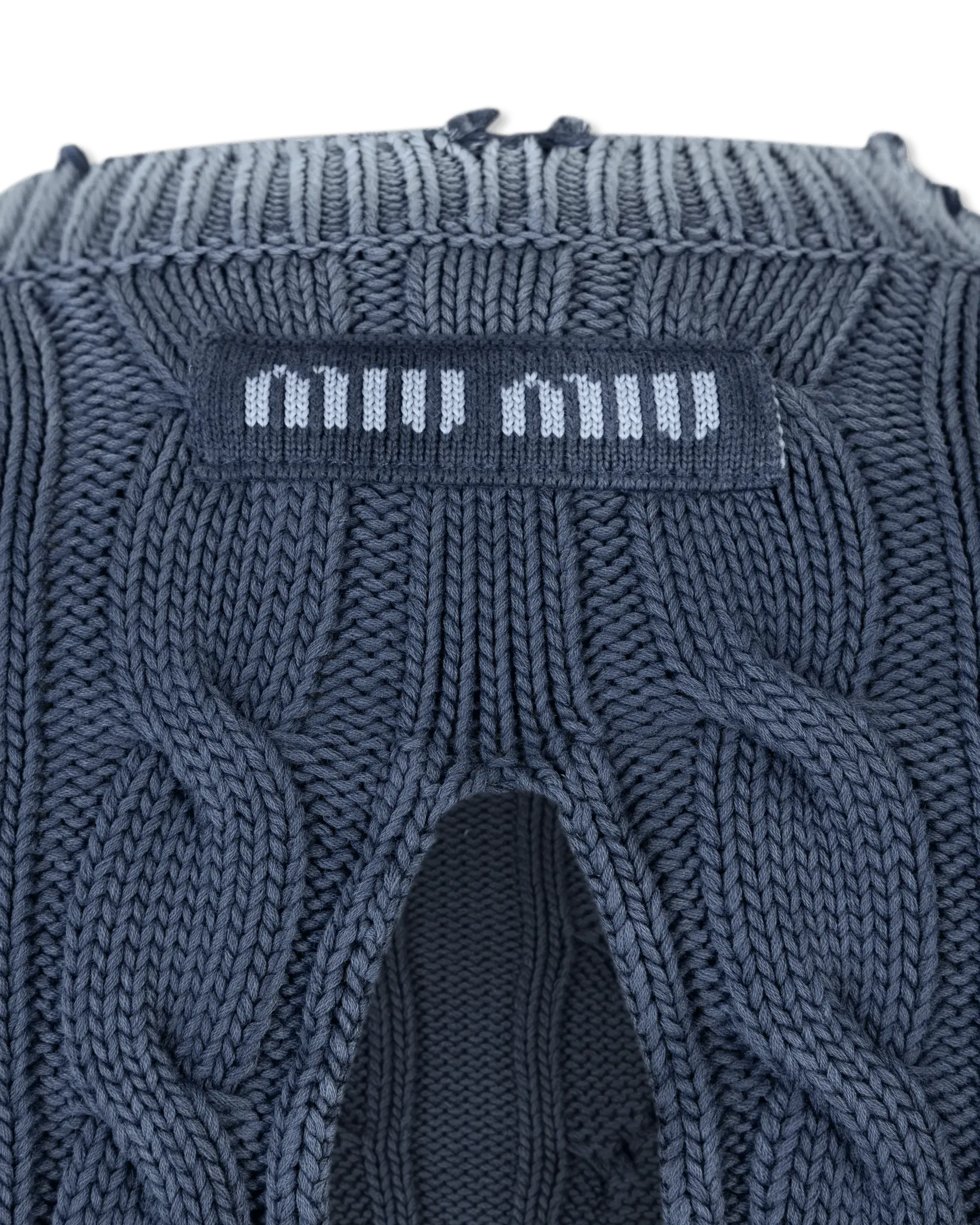 Woven Knit Cropped Sweater - DIHSAN