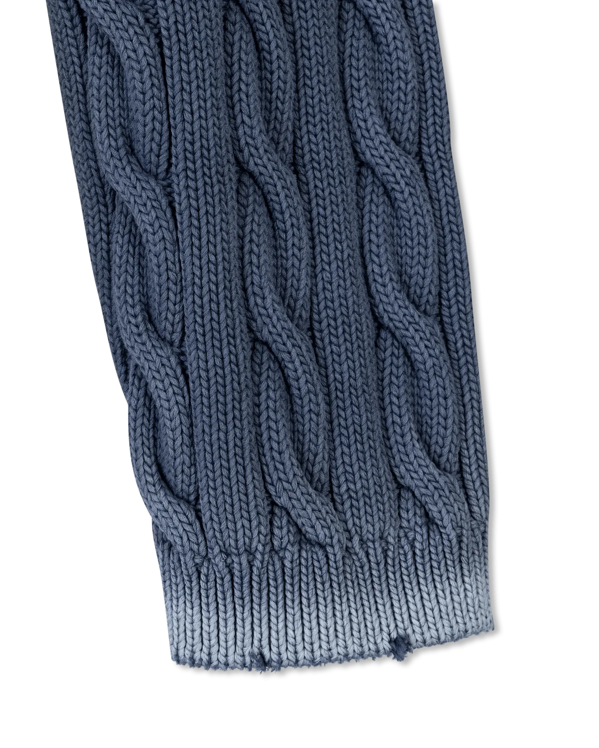 Woven Knit Cropped Sweater - DIHSAN