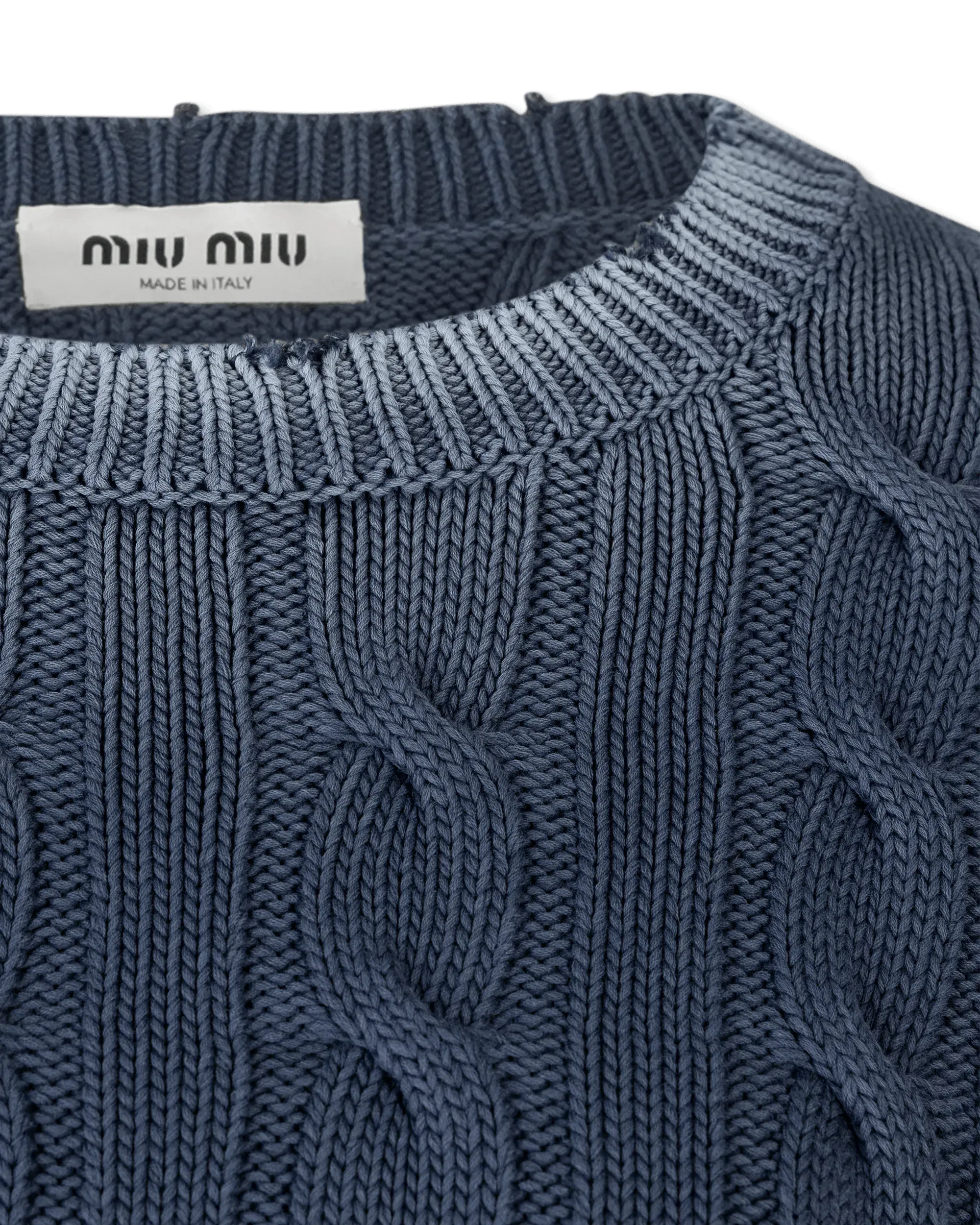 Woven Knit Cropped Sweater - DIHSAN