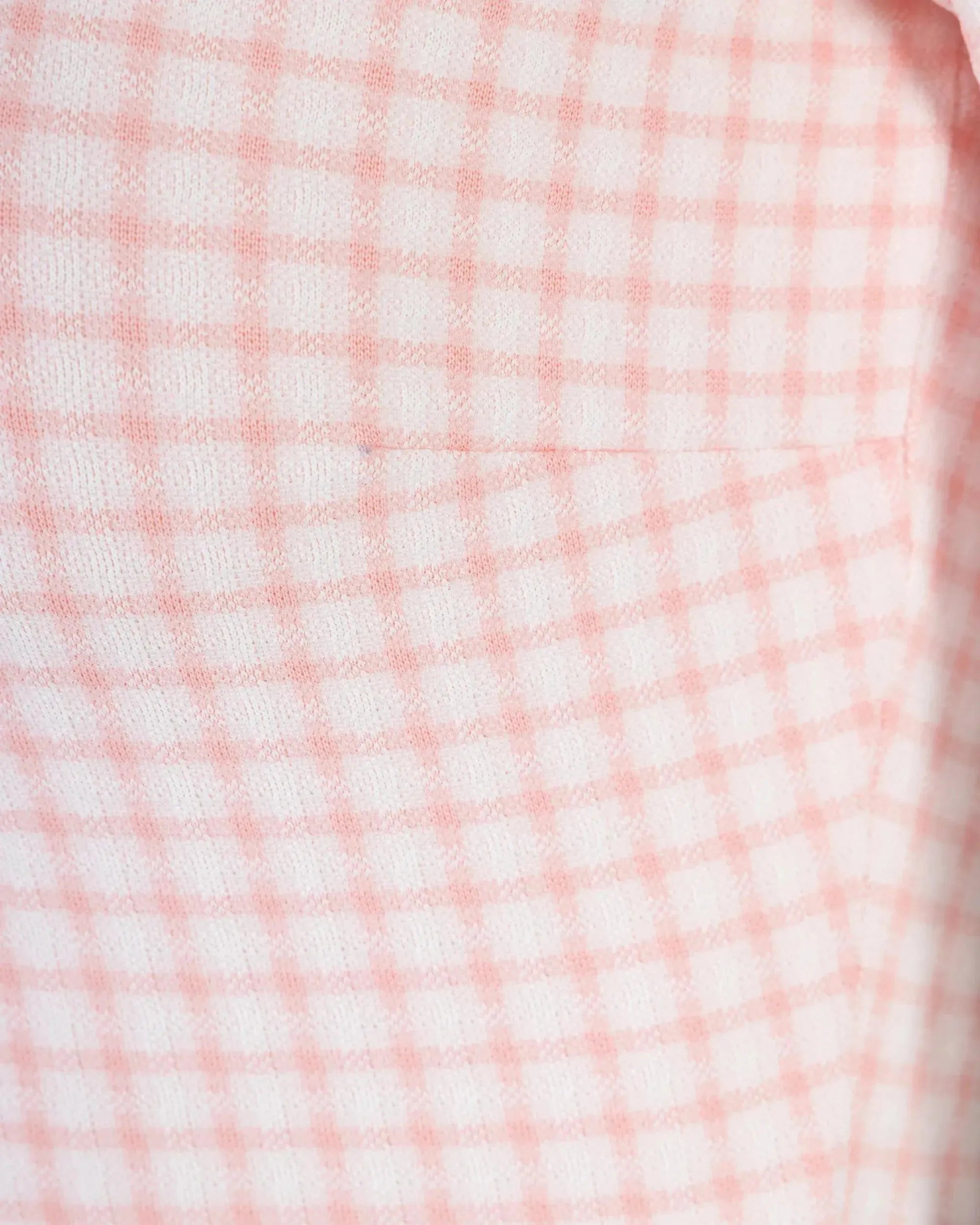 Cropped Check Blouse - DIHSAN