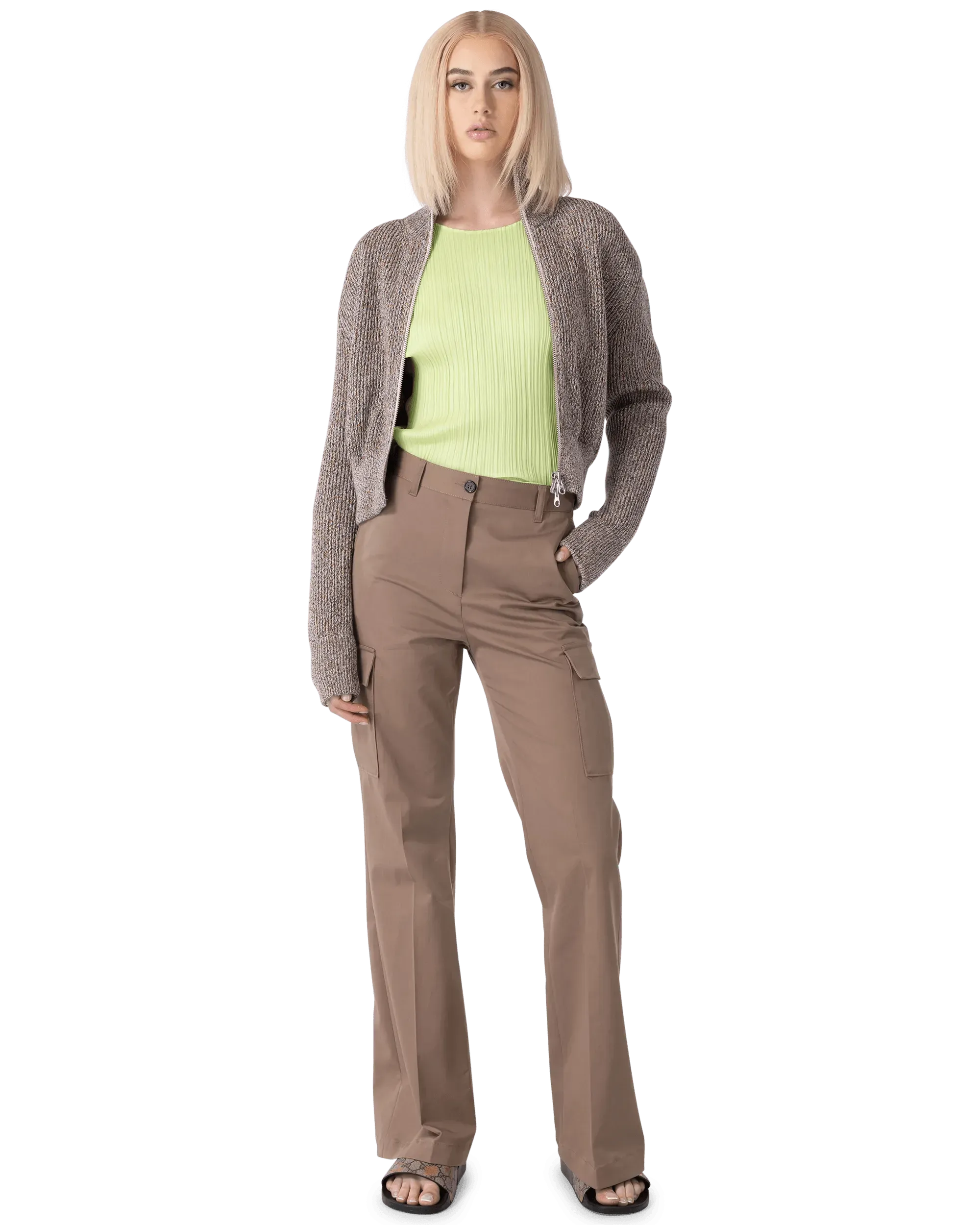 Straight Leg Cargo Pants - DIHSAN