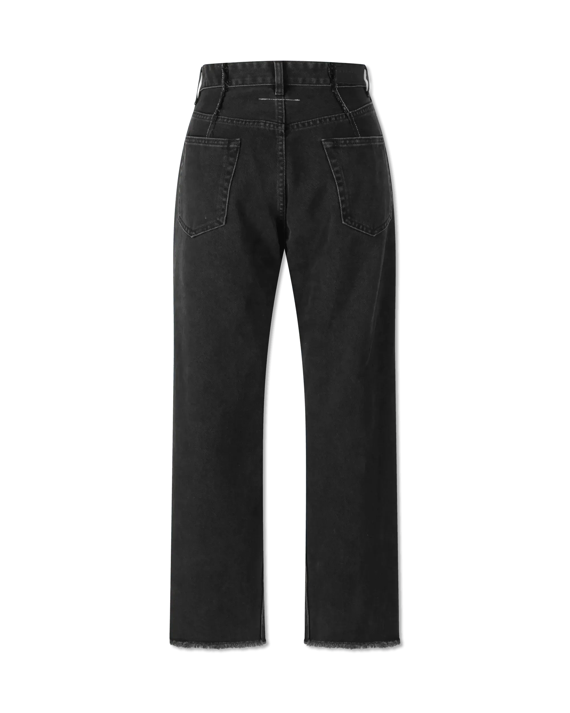 Frayed Hem Straight Leg Jeans - DIHSAN