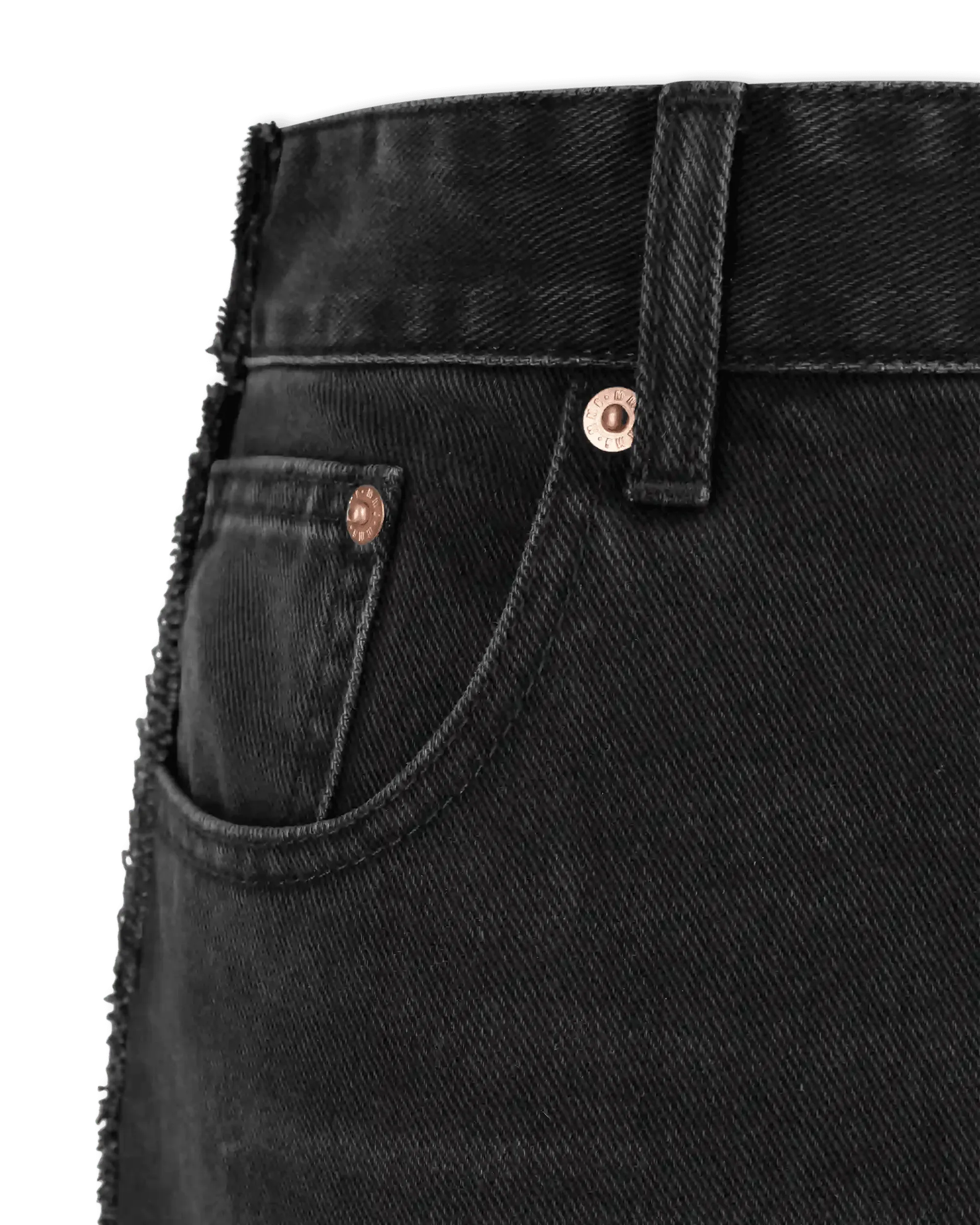 Frayed Hem Straight Leg Jeans - DIHSAN