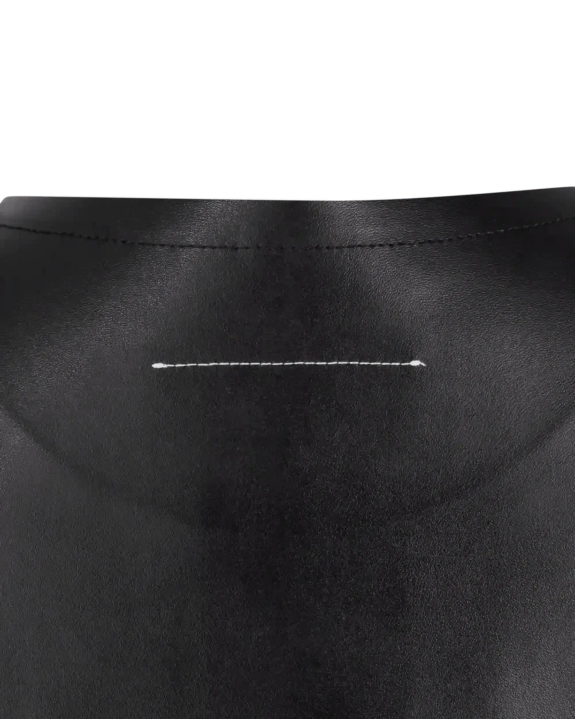 Sleeveless Faux Leather Boxy Top - DIHSAN