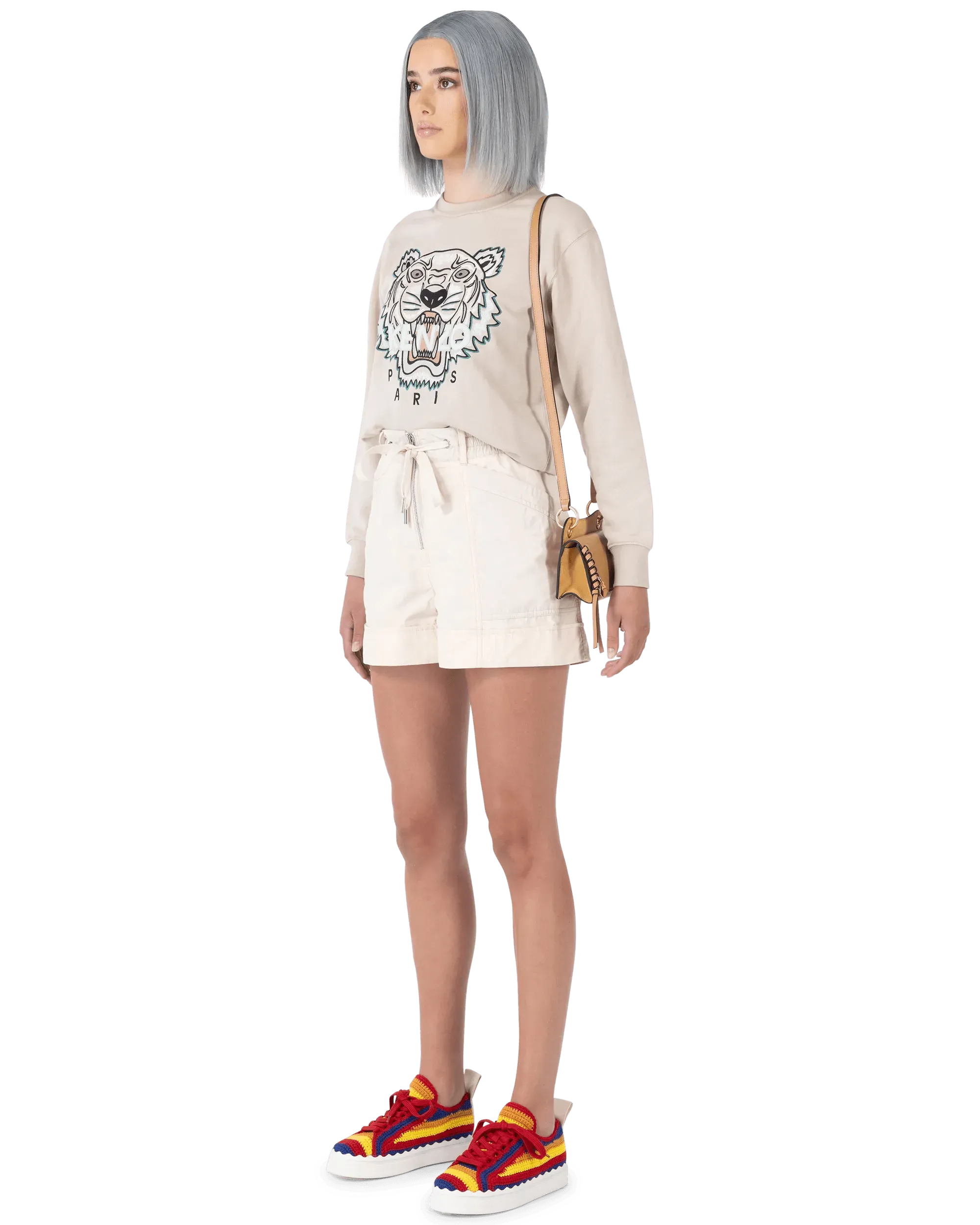 Paneled Aline Nylon Shorts - DIHSAN